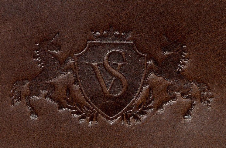 SID & VAIN Reisetasche groß Leder XXL CHESTER braun-cognac 8936