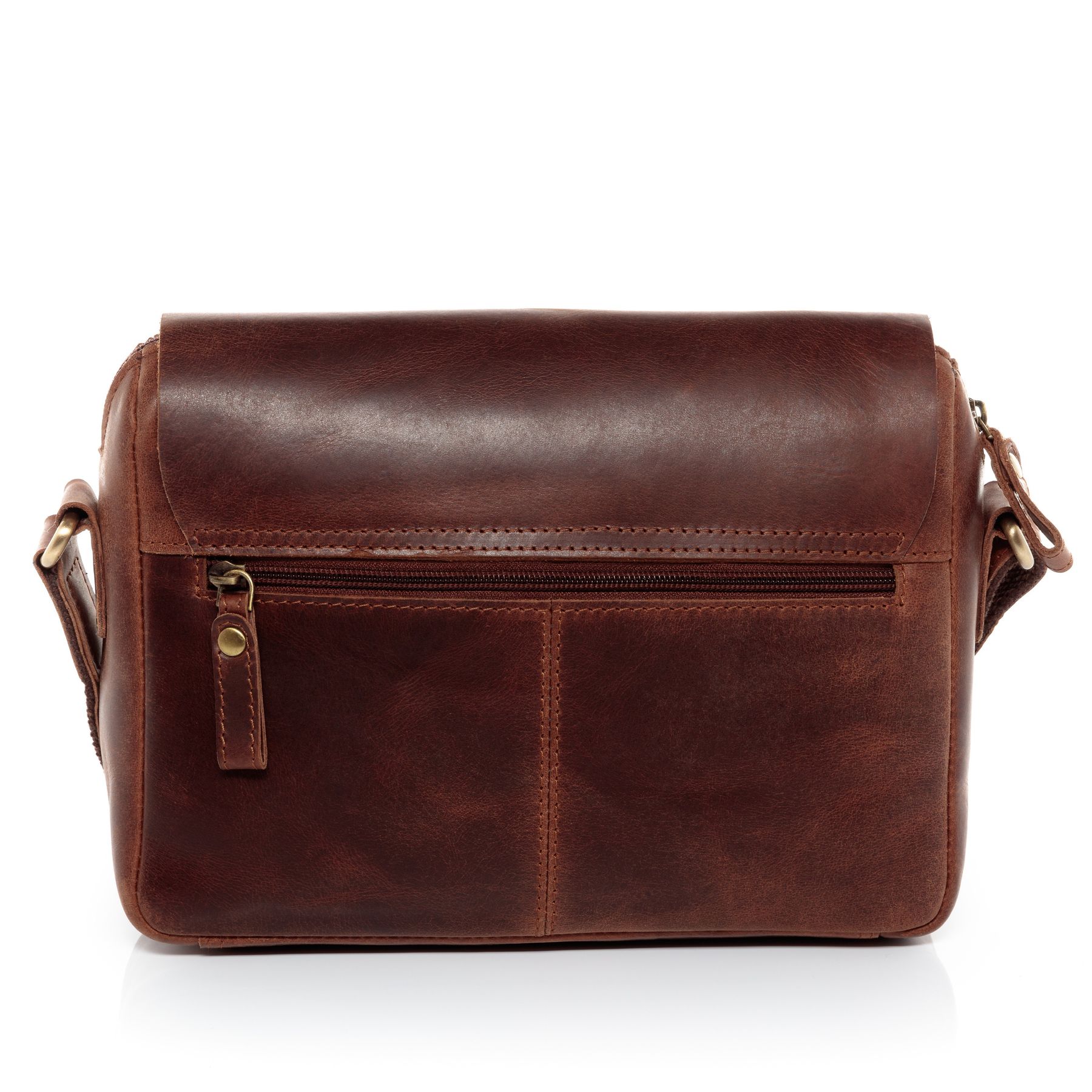 SID & VAIN Messenger Bag Leder YALE braun-cognac 10667