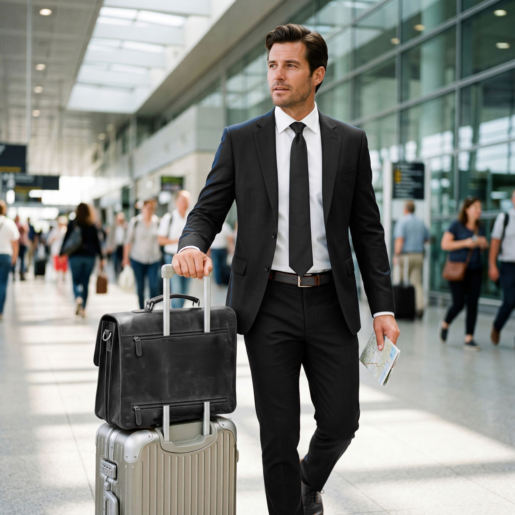 Aktentasche Leder braun 15" ASHTON Dokumententasche groß