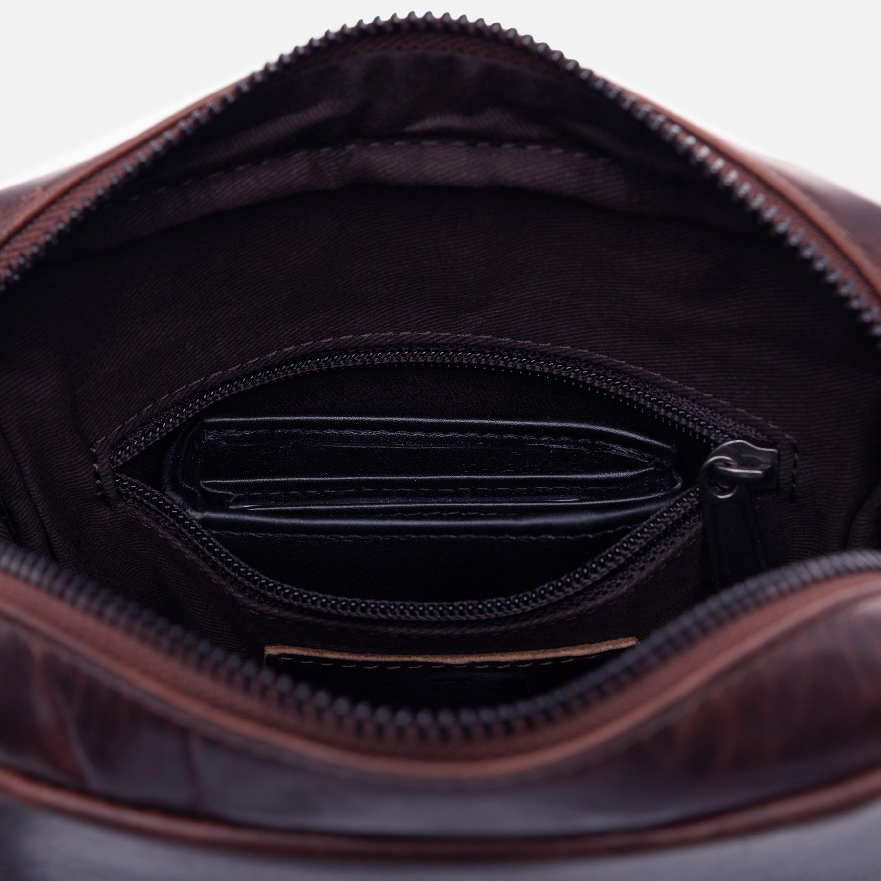 Schultertasche DUBLIN Natur-Leder