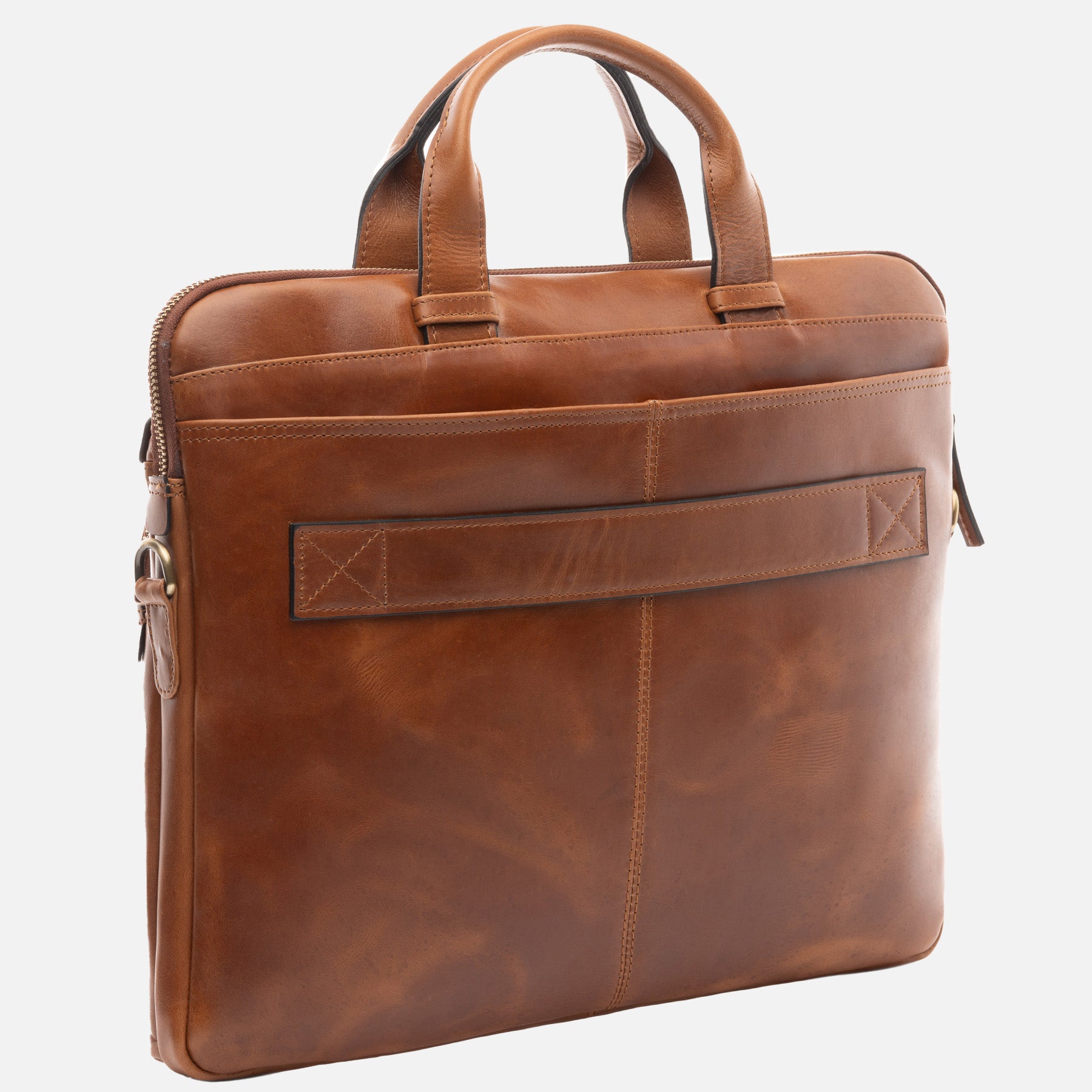Laptoptasche CARSON Natur-Leder braun