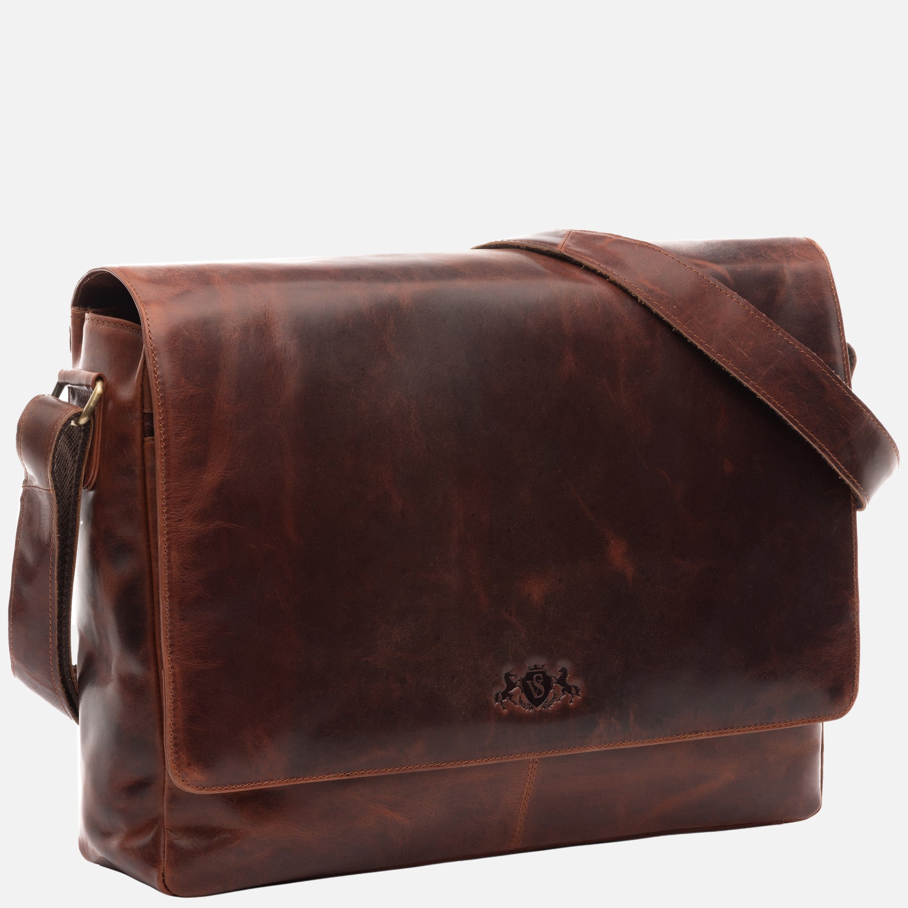 Umhängetasche SPENCER Natur-Leder braun