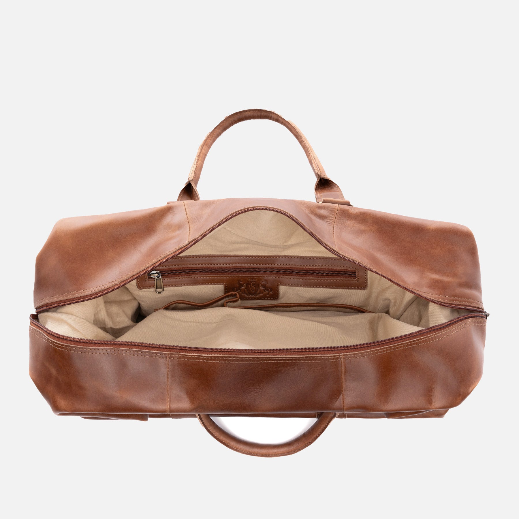 Weekender JEREMY Natur-Leder braun