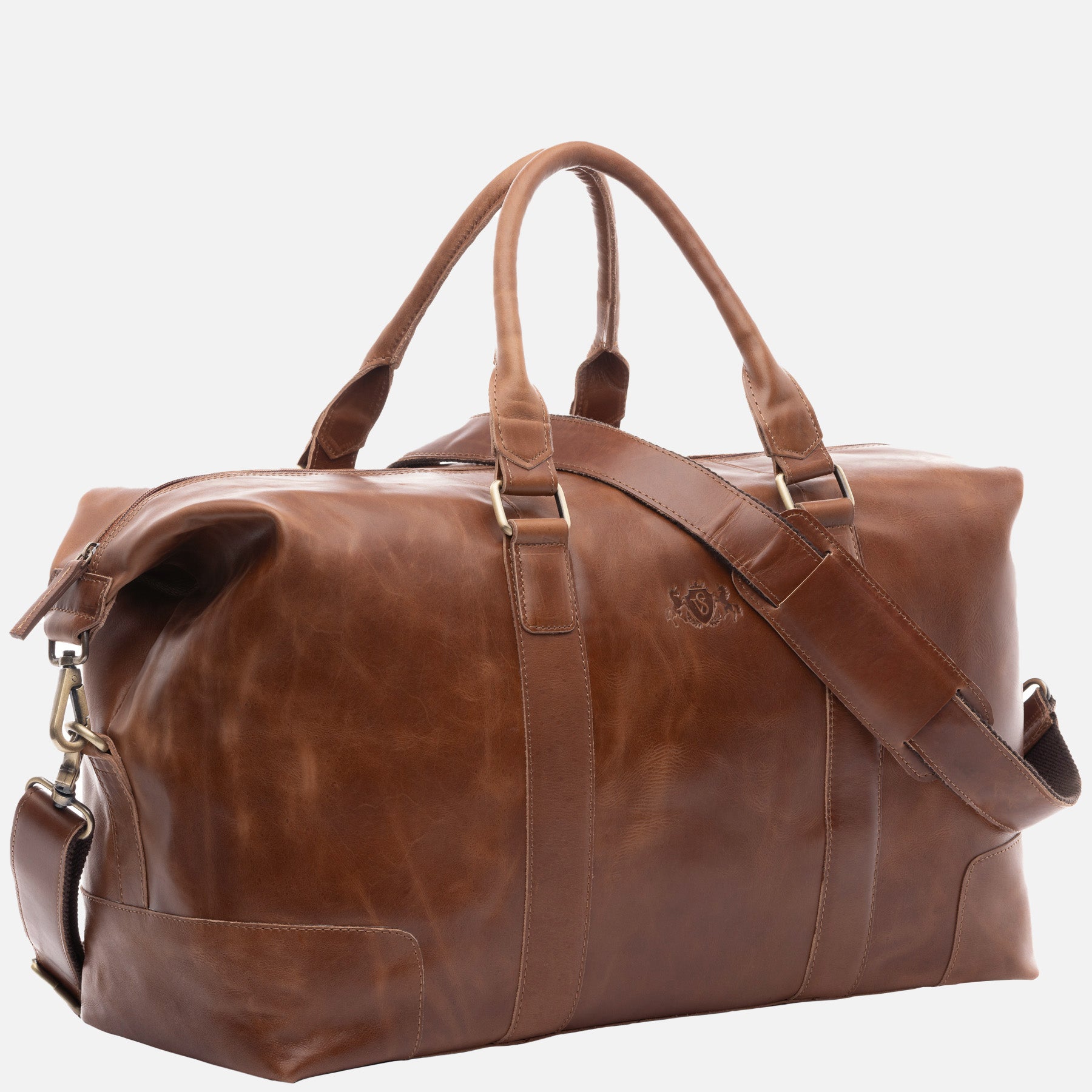 Weekender JEREMY Natur-Leder braun