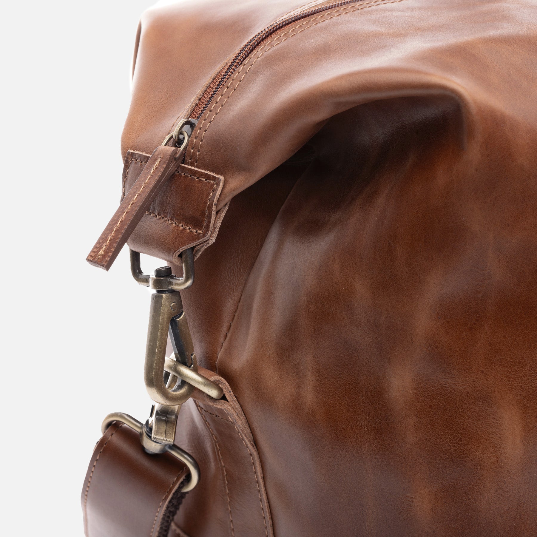 Weekender JEREMY Natur-Leder braun