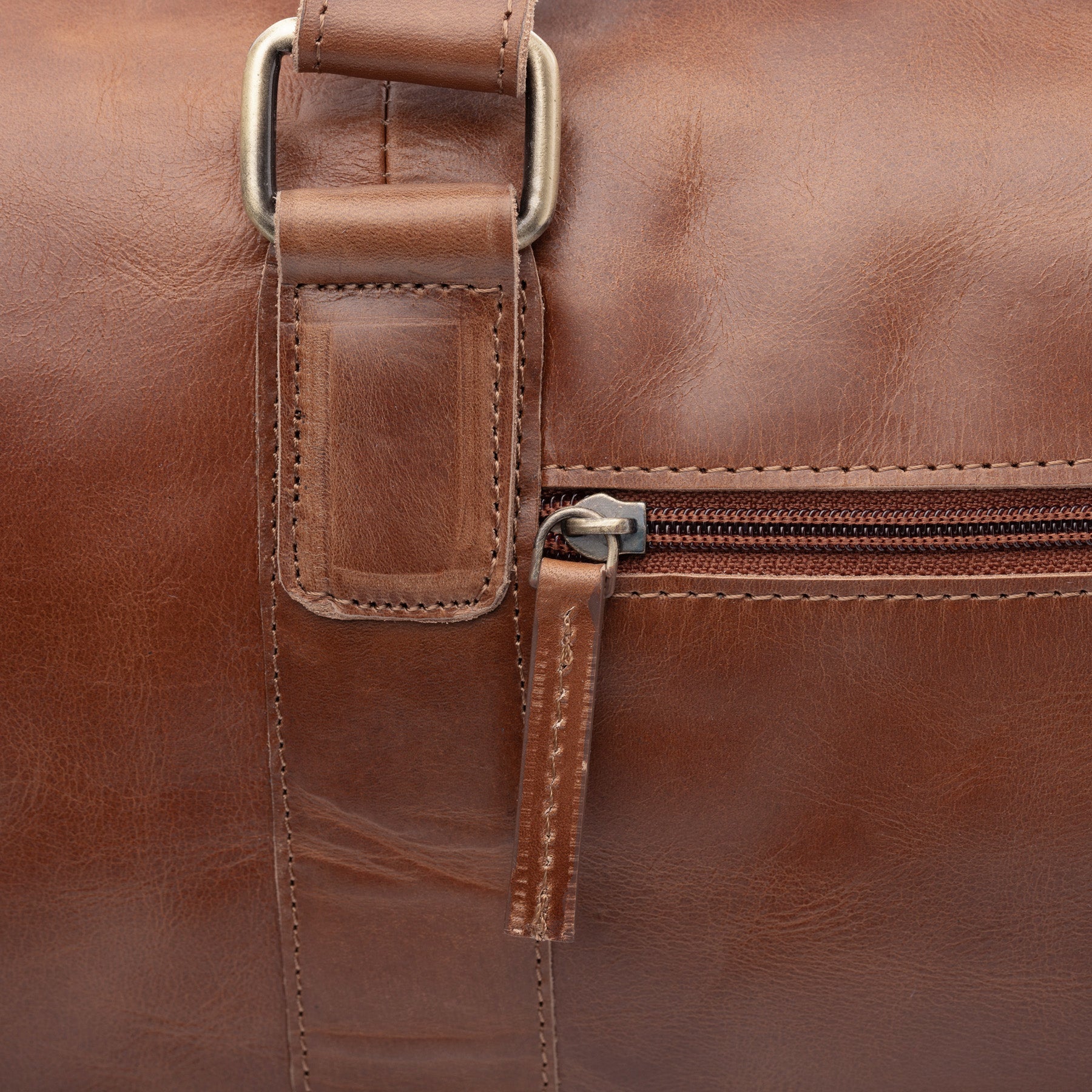 Weekender JEREMY Natur-Leder braun