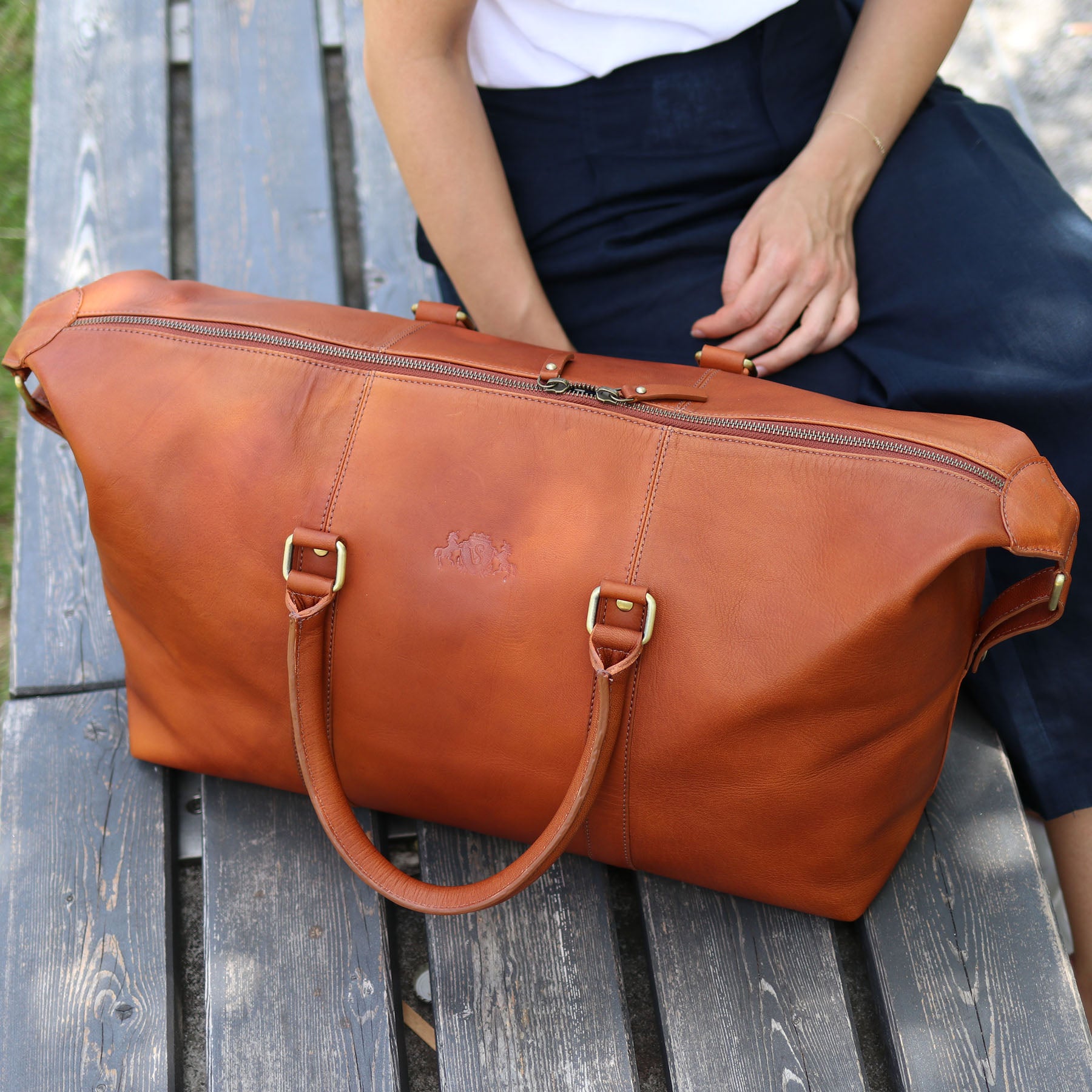 Weekender HARPER Nappa Leder braun