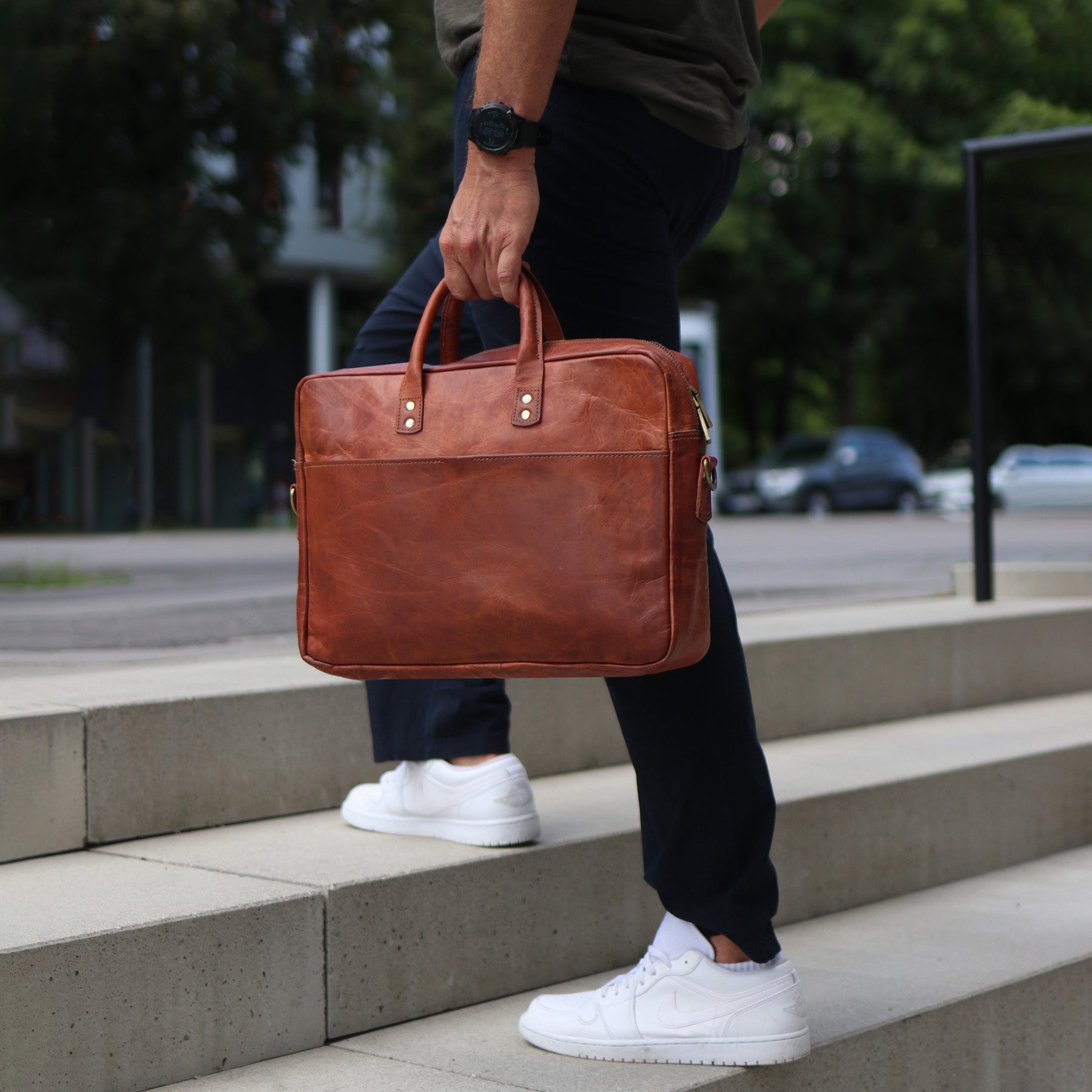 Laptoptasche CEDAR Naturleder braun