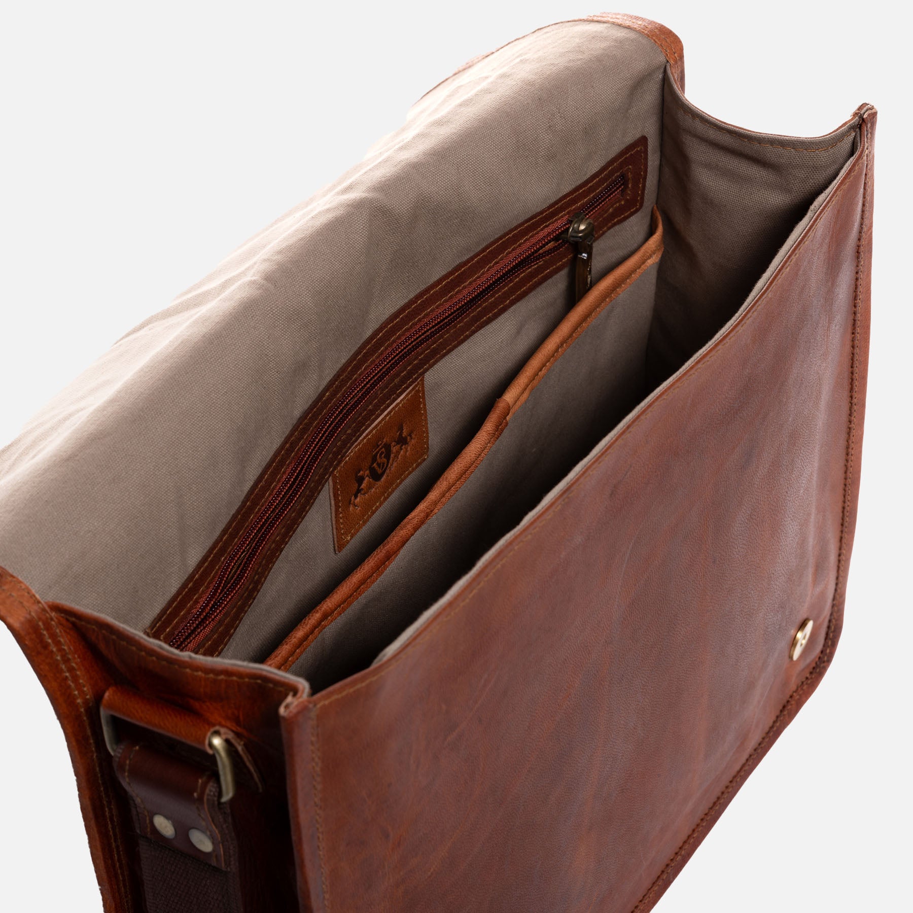 Messenger Bag CAMDEN Naturleder braun