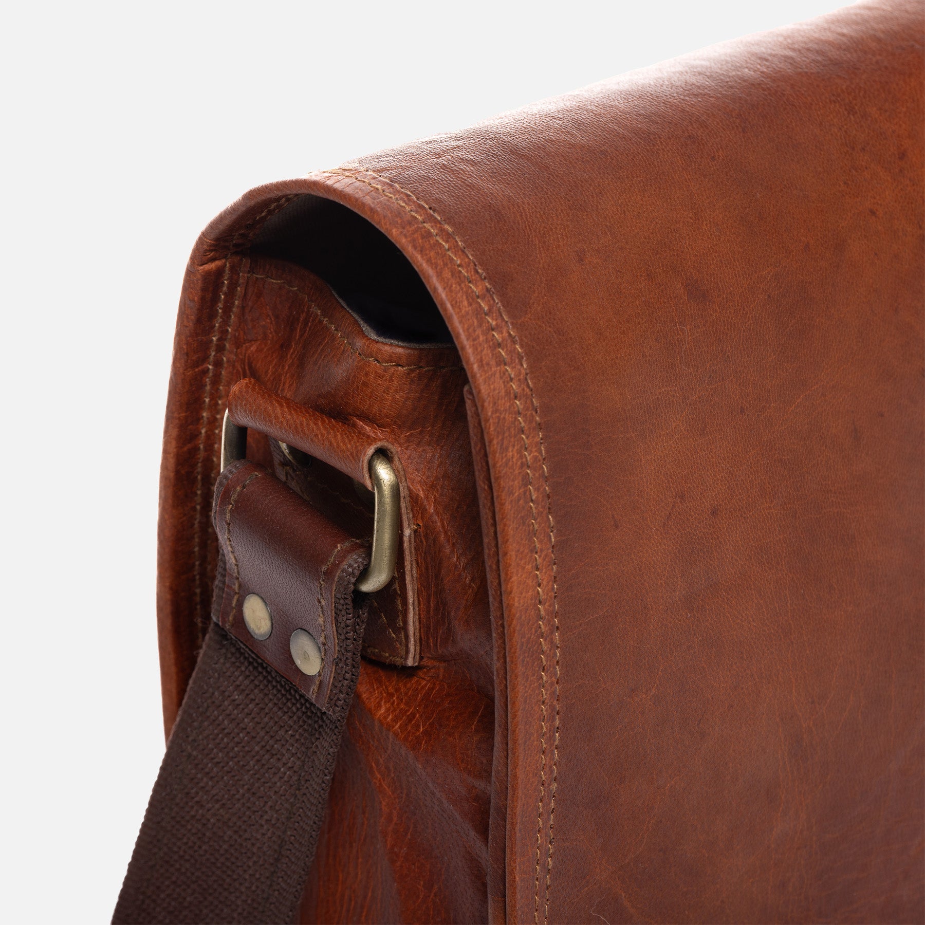 Messenger Bag CAMDEN Naturleder braun