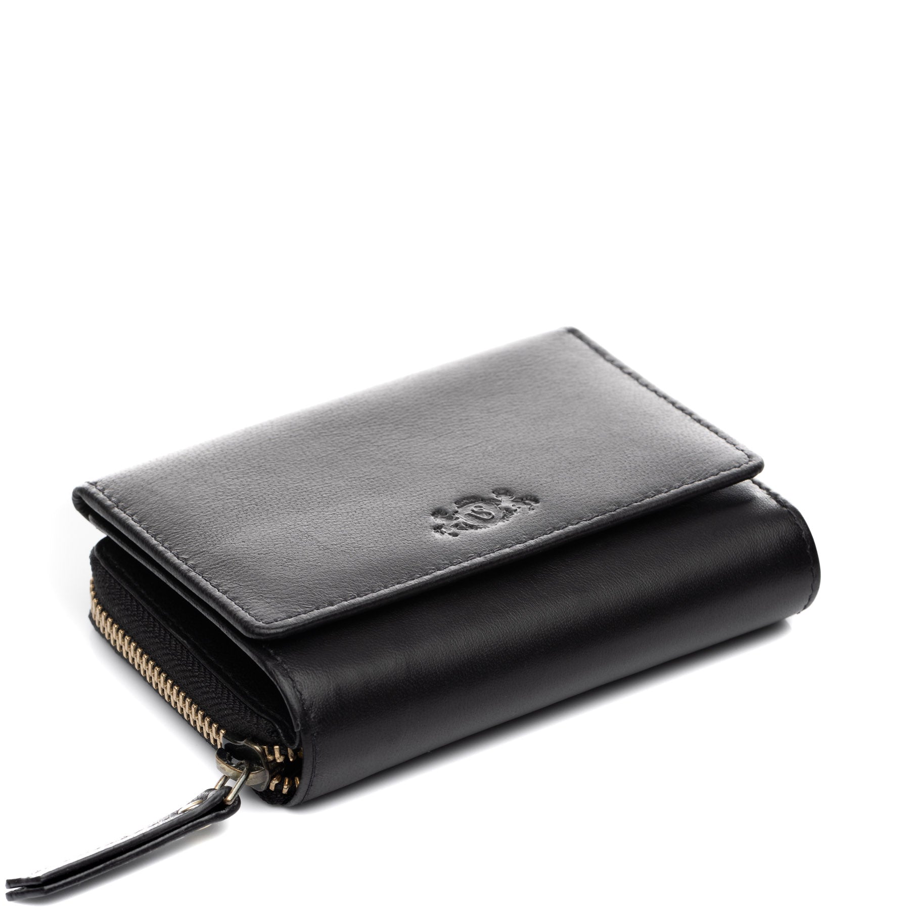 SID & VAIN Geldbeutel Zip Leder AVA schwarz 38943