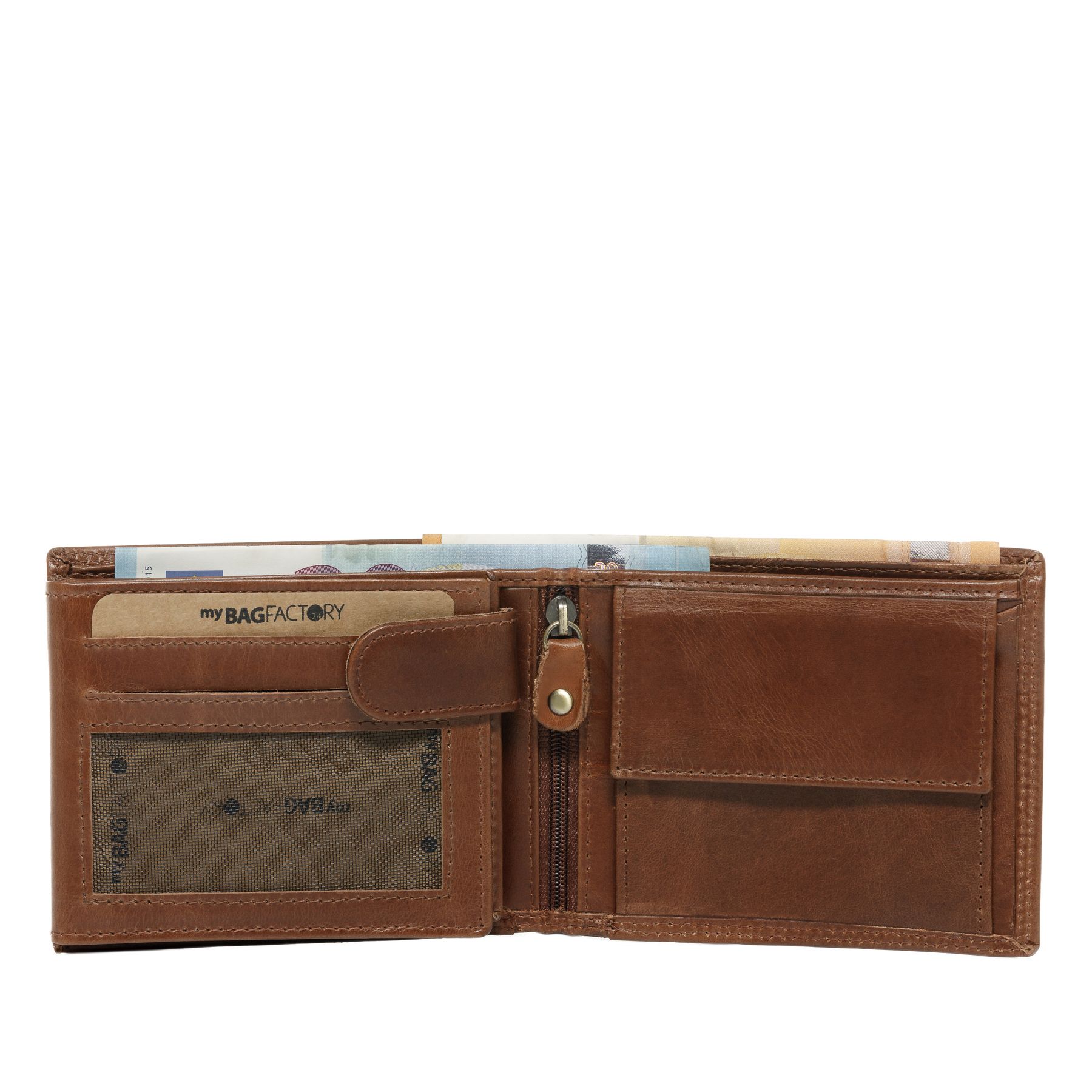 Geldbeutel JACK Naturleder camel-beige