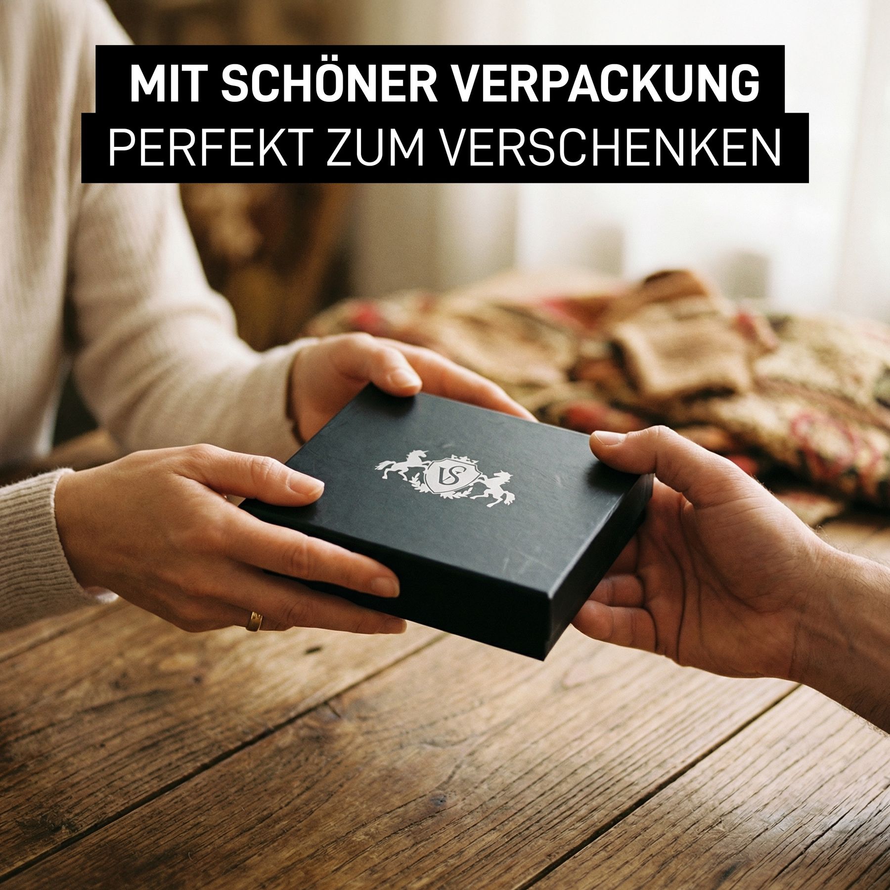 Geldbörse 2 in 1 mit Kartenhalter JACOB Leder braun