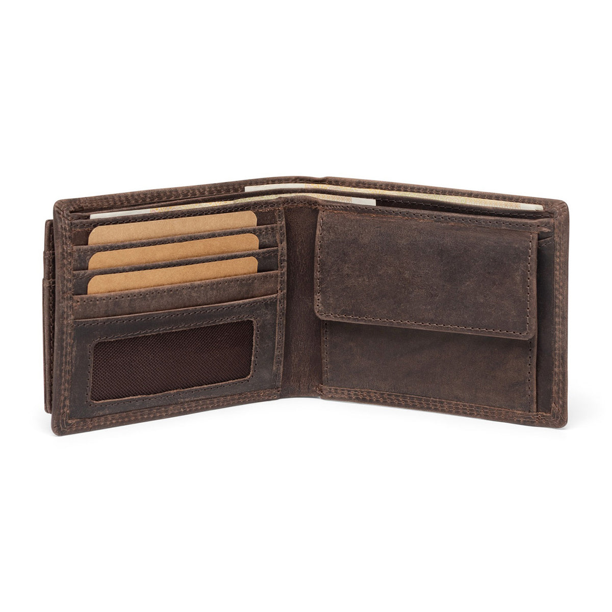 SID & VAIN Geldbeutel herausnehmbaren Karten-Halter RFID Schutz echt Leder Geldbörse extra flaches Design Herren Brieftasche JACOB 50289
