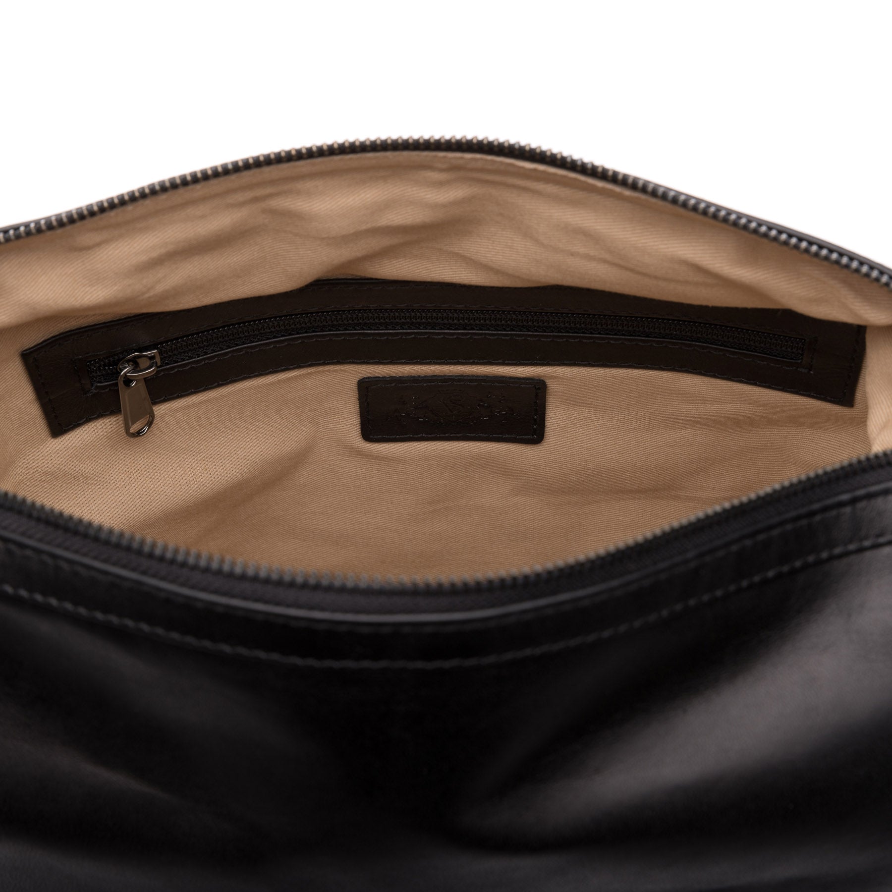 Beuteltasche DAISY Glattleder schwarz