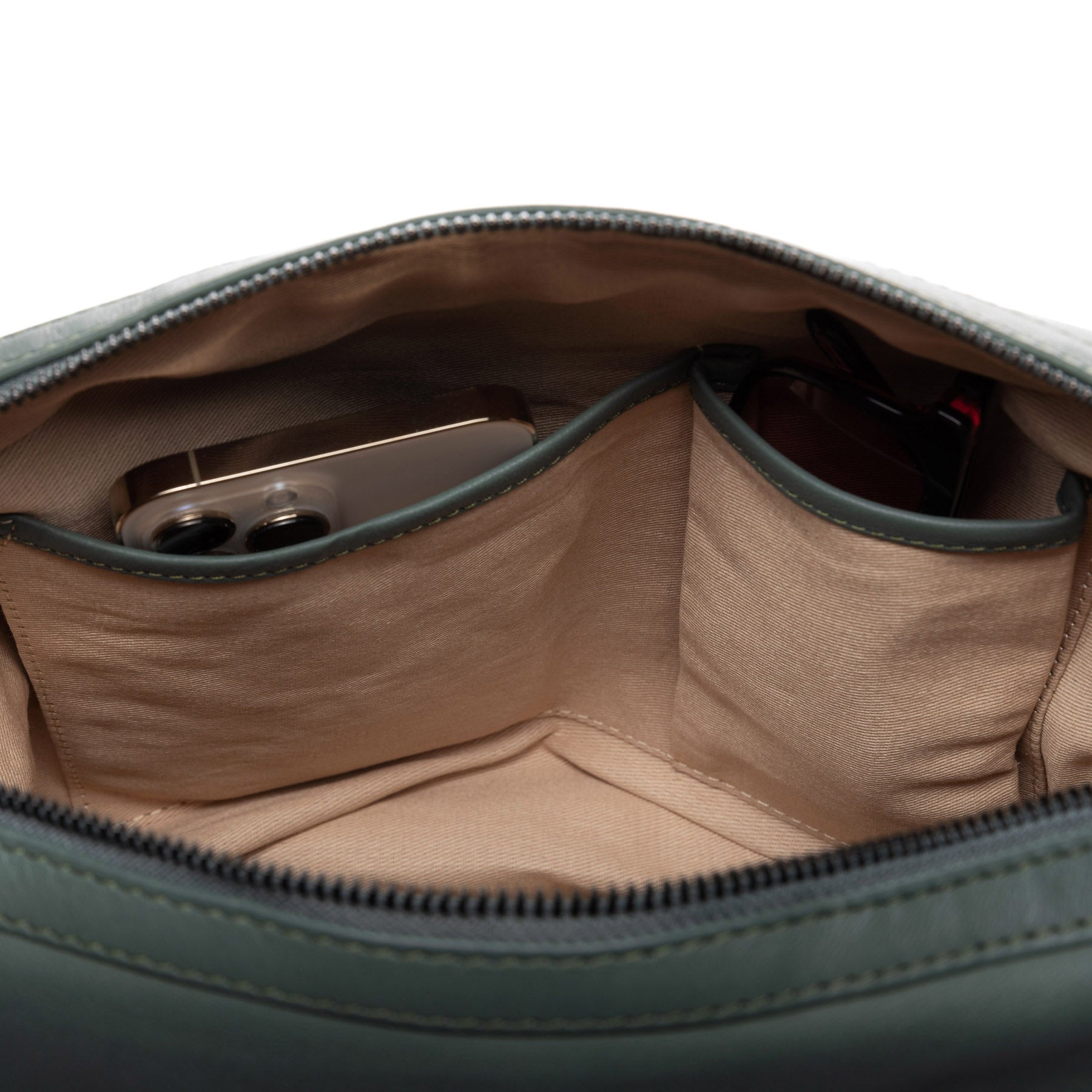 Beuteltasche DAISY Glattleder schwarz