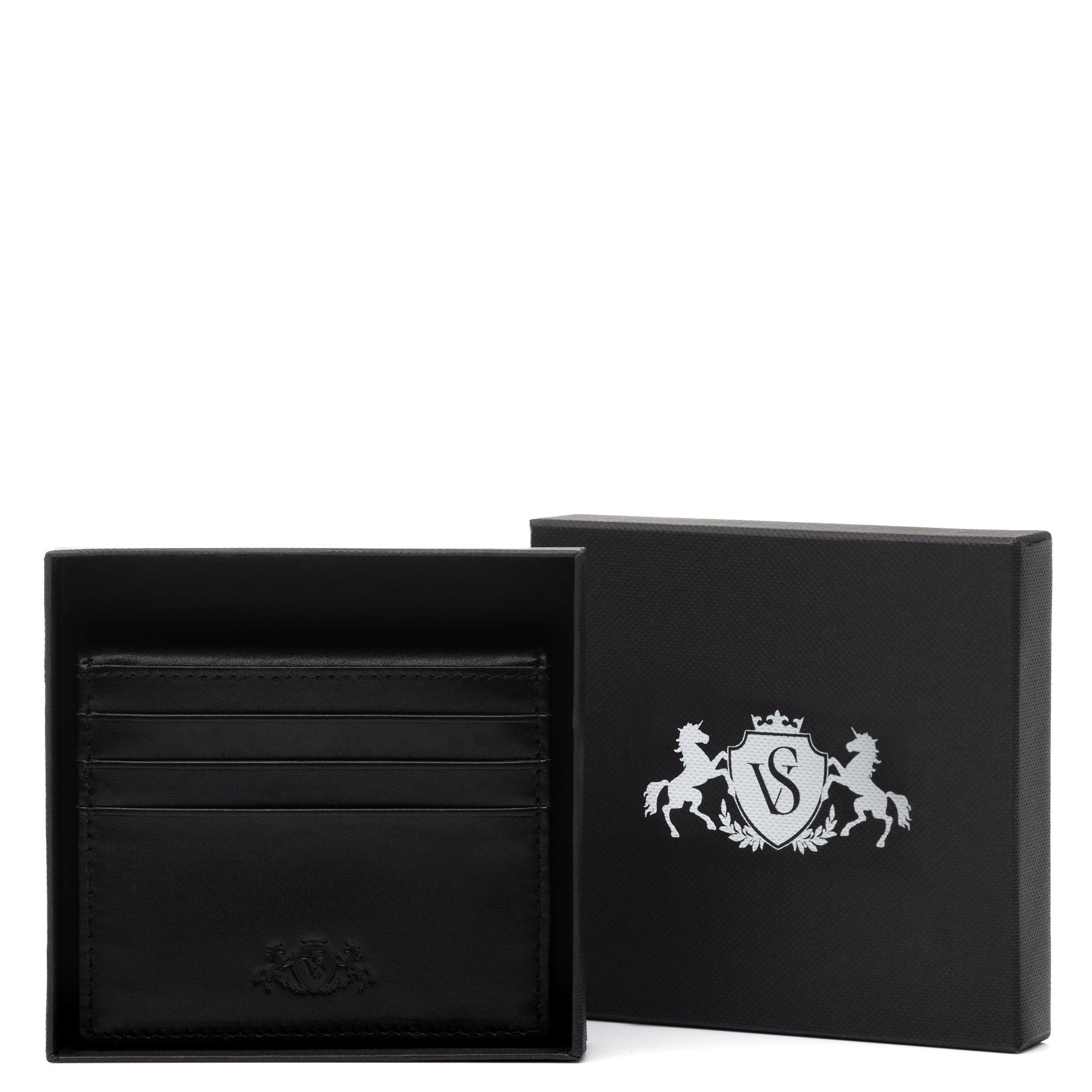 SID & VAIN Kartenetui Leder EARNEST braun hellbraun schwarz 39016 #farbe_schwarz