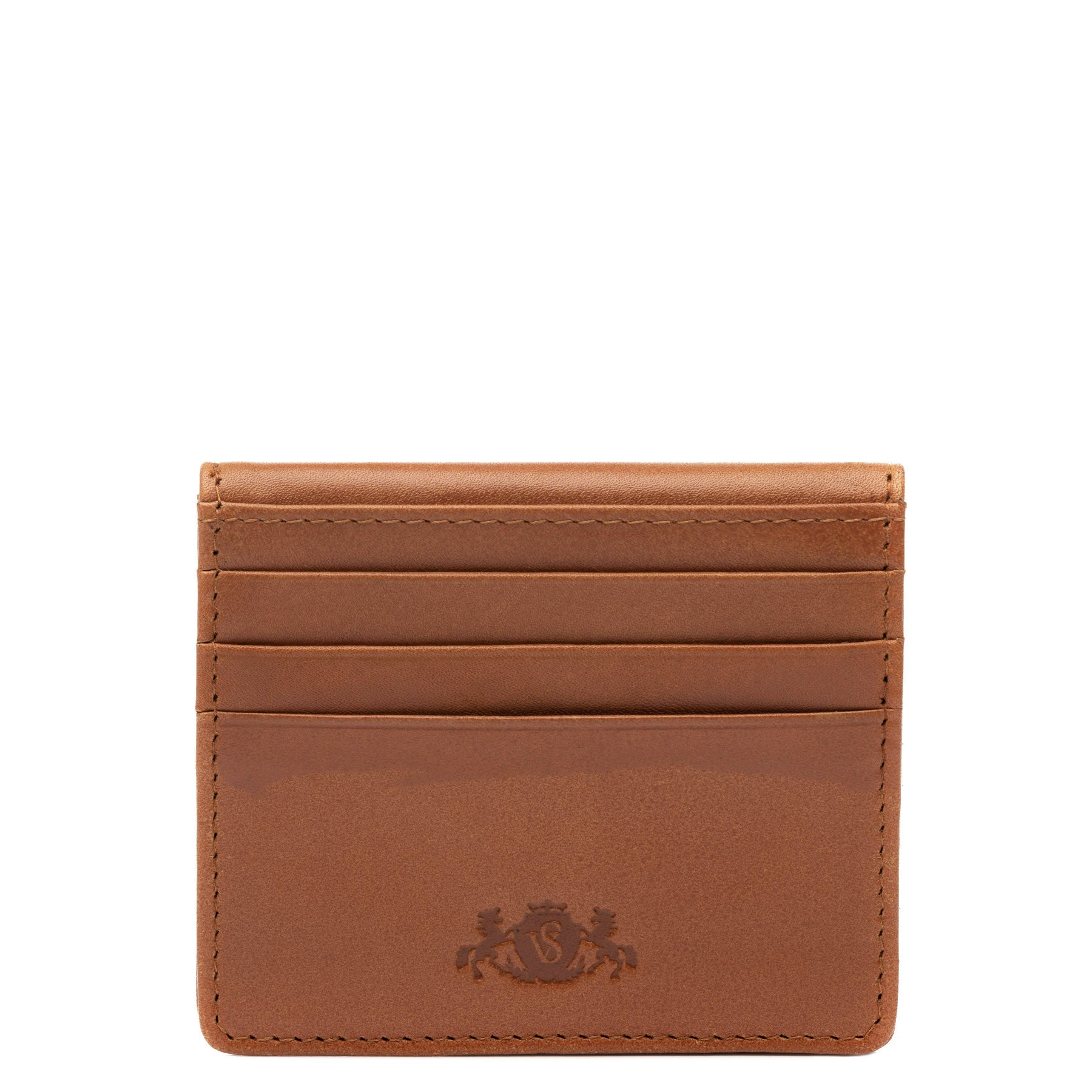 SID & VAIN Kartenetui Leder EARNEST braun hellbraun schwarz 39030 #farbe_tan