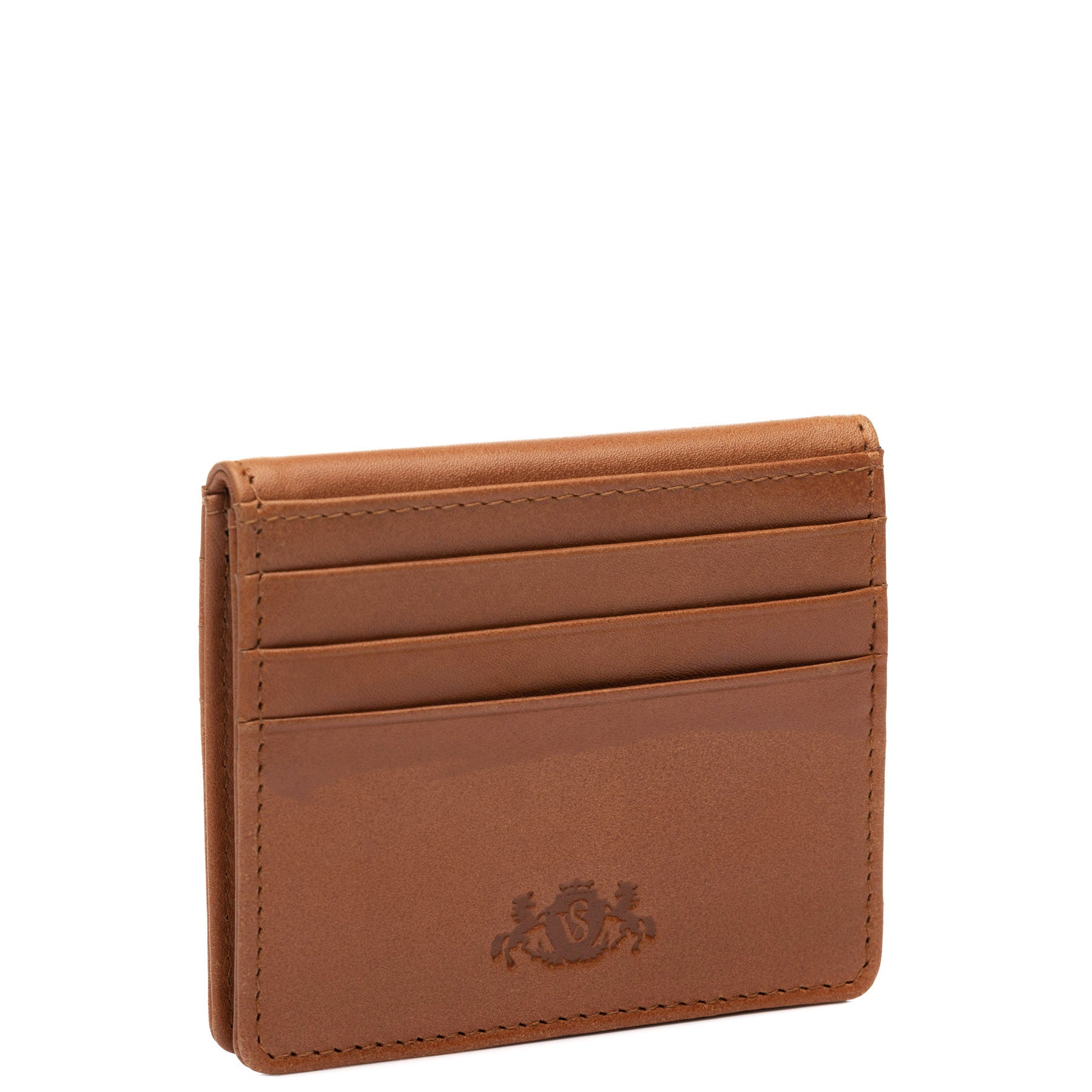 SID & VAIN Kartenetui Leder EARNEST braun hellbraun schwarz 39031 #farbe_tan