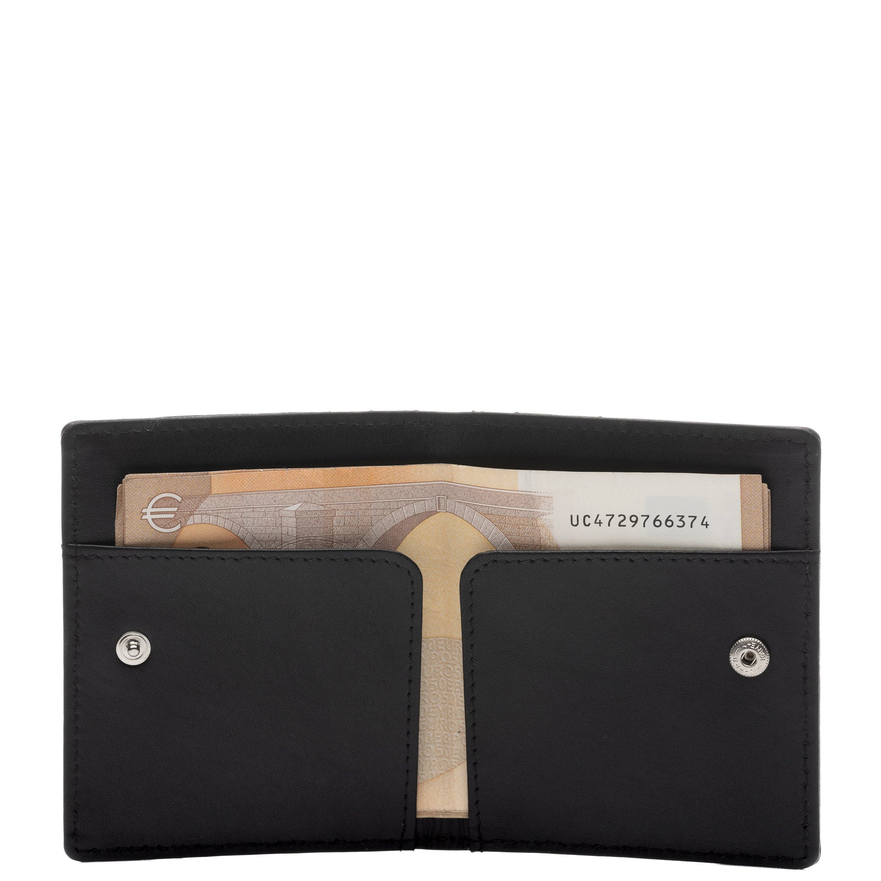 SID & VAIN Kartenetui Leder EARNEST braun hellbraun schwarz 39021 #farbe_schwarz