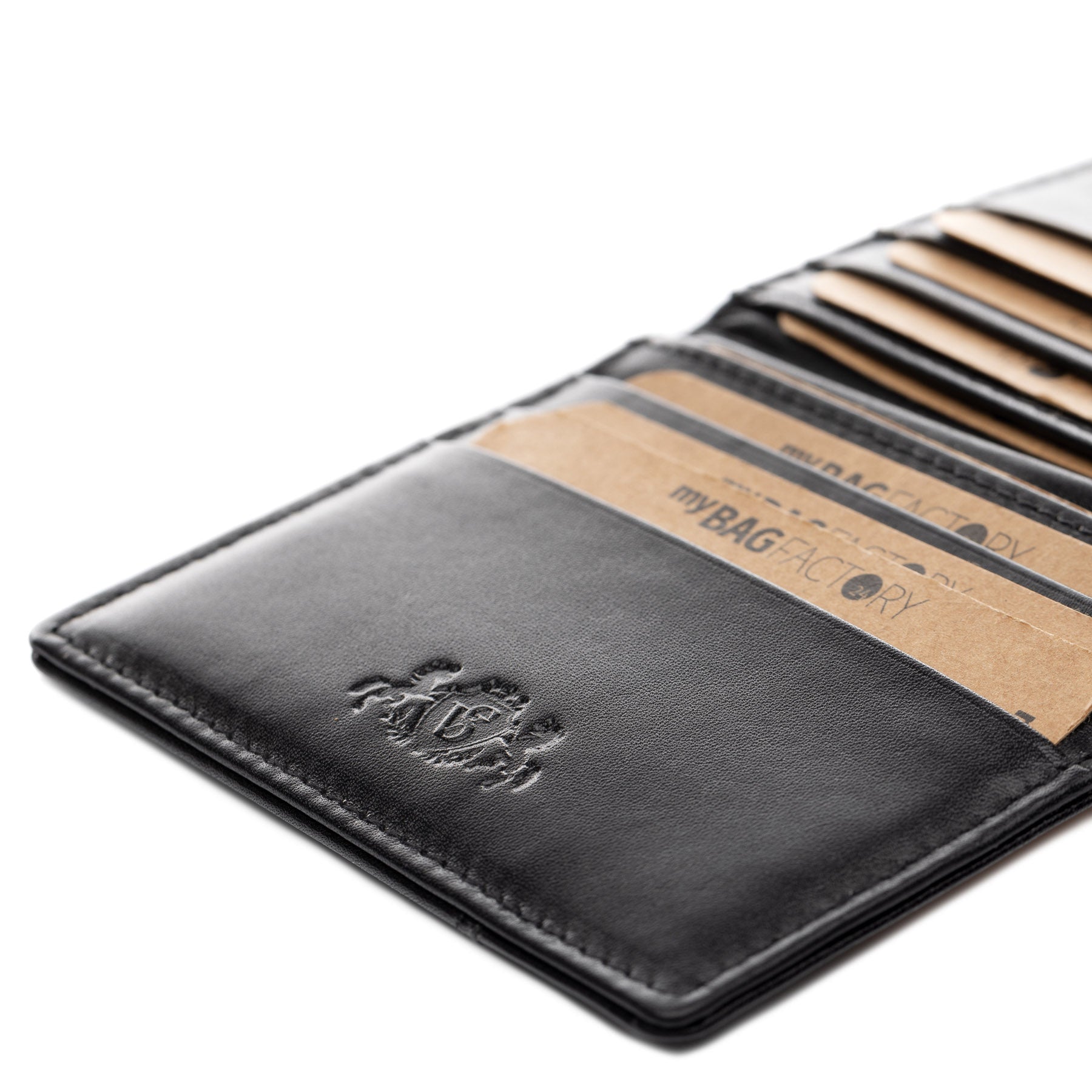 Card case EARNEST natural leather brown-cognac