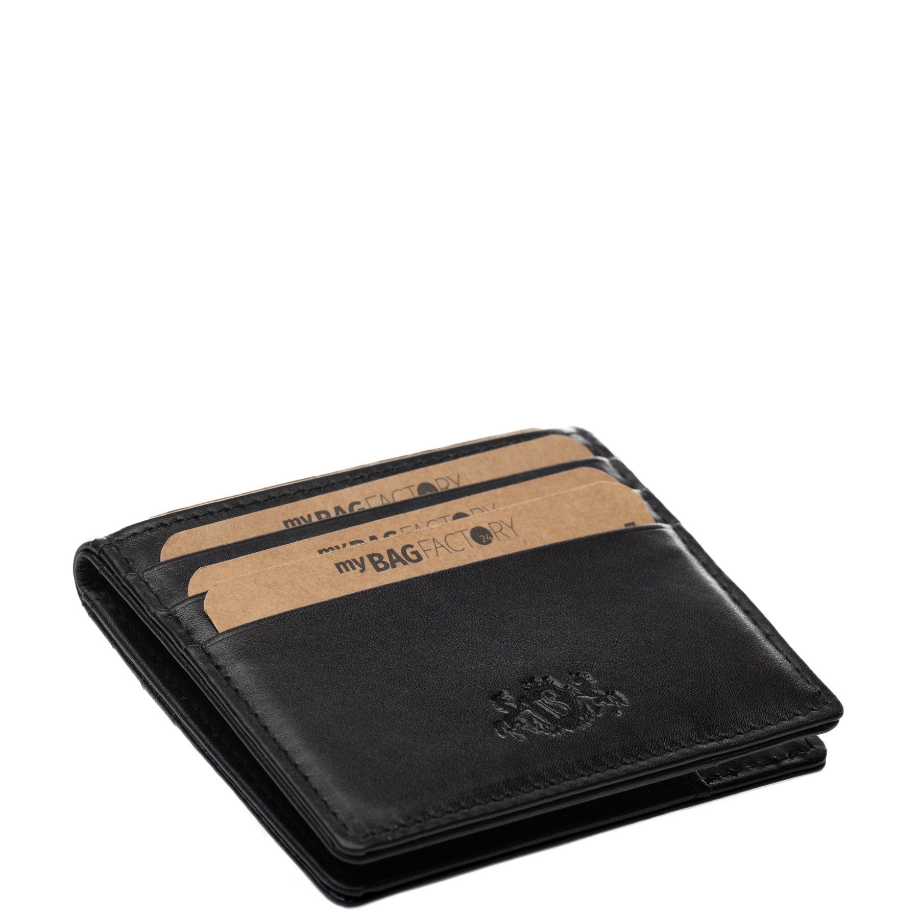 SID & VAIN Kartenetui Leder EARNEST braun hellbraun schwarz 39023 #farbe_schwarz