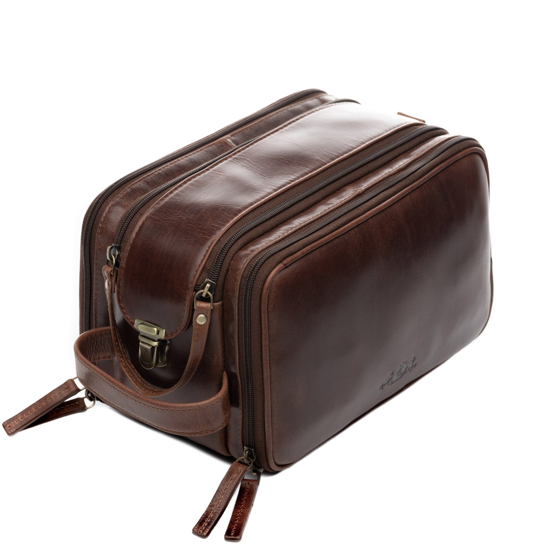 SID & VAIN Kulturbeutel Leder LOUIS braun-cognac oder schwarz 39111