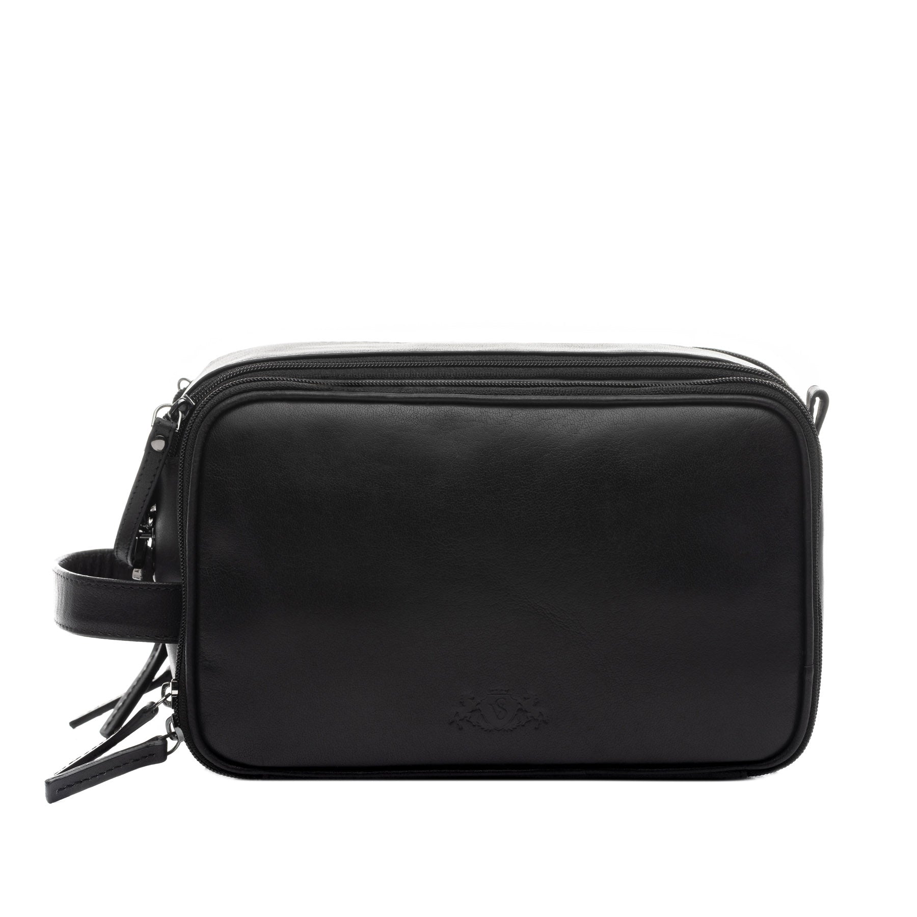 SID & VAIN Kulturbeutel Leder LOUIS braun-cognac oder schwarz 39100