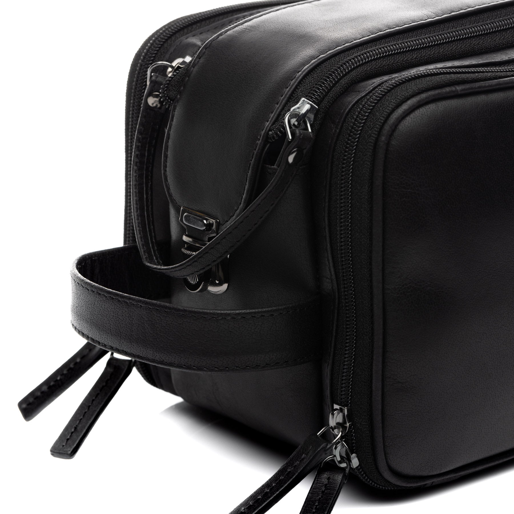 SID & VAIN Kulturbeutel Leder LOUIS braun-cognac oder schwarz 39102