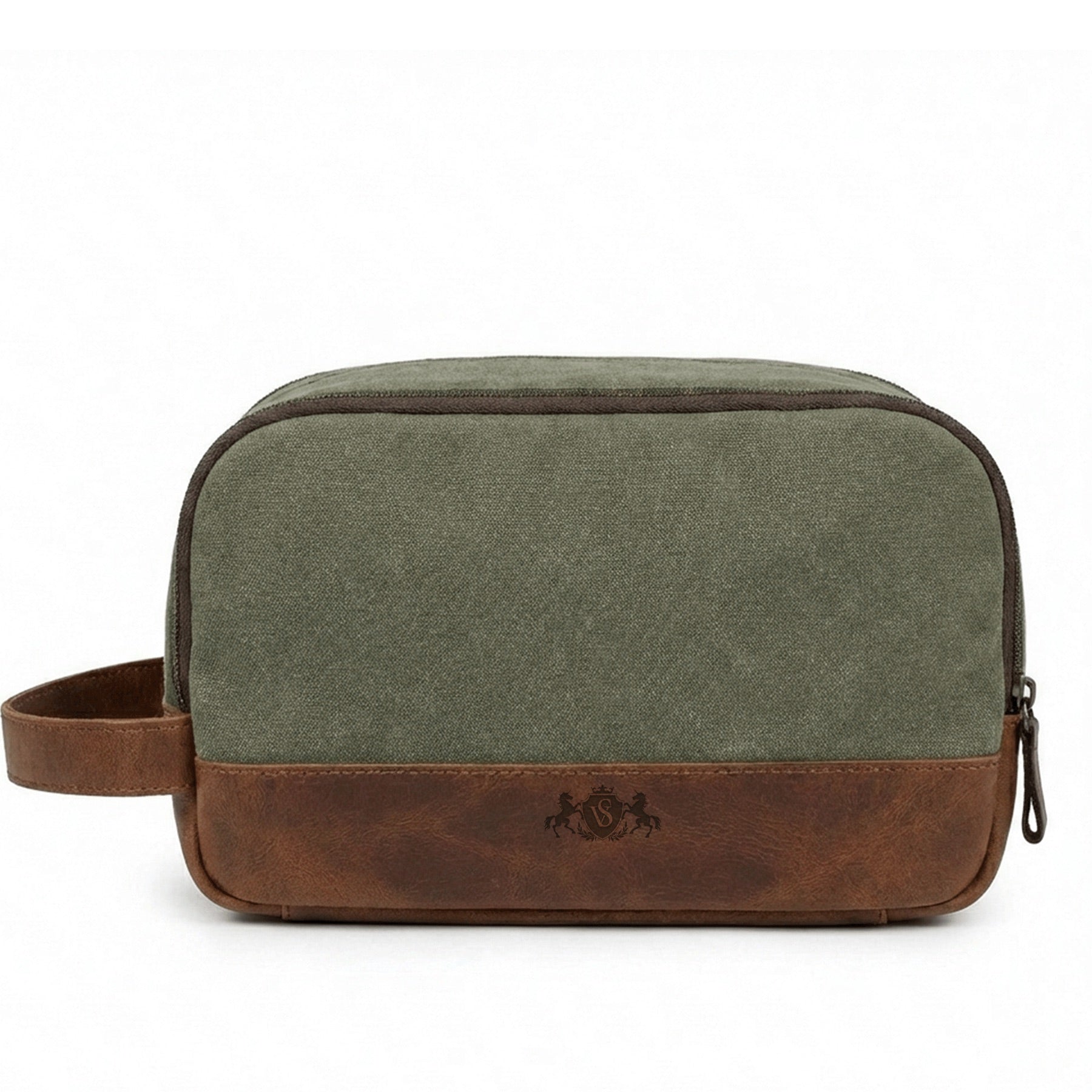 6047-SID & VAIN wash - M - H-91 - BEAU olive-brown CANVAS-PULL-UP-measure