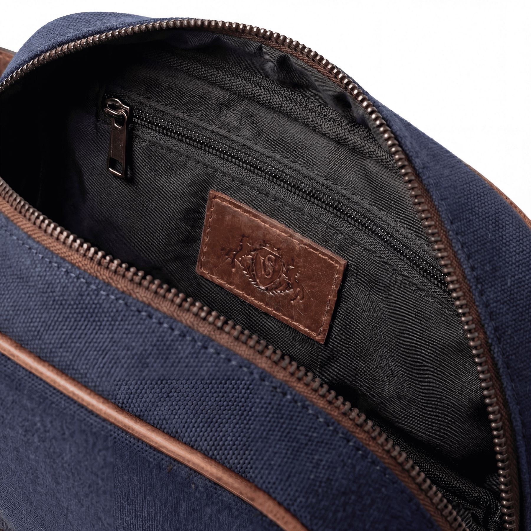 6049-SID & VAIN wash - M - H-92 - CARTER blue-brown CANVAS-PULL-UP-Detail-4