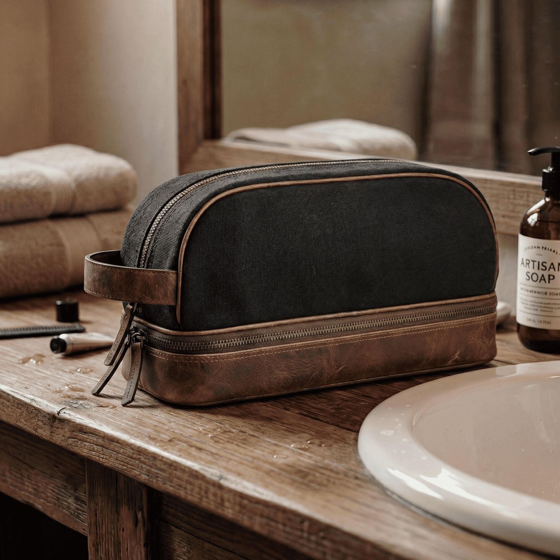 6495-SID & VAIN wash - M - H-92 - CARTER black-brown CANVAS-PULL-UP-inuse