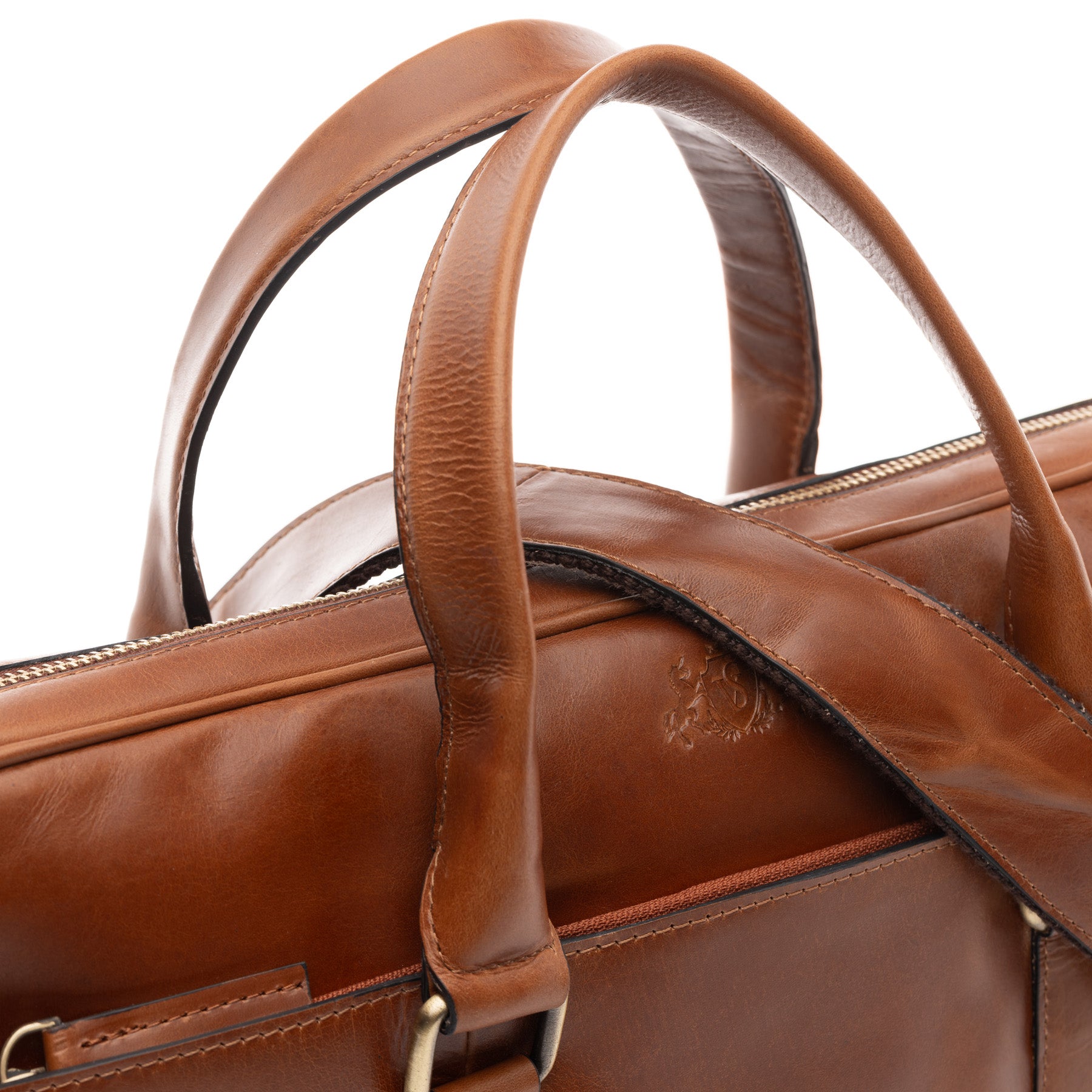 Laptoptasche BRADY Natur-Leder hellbraun
