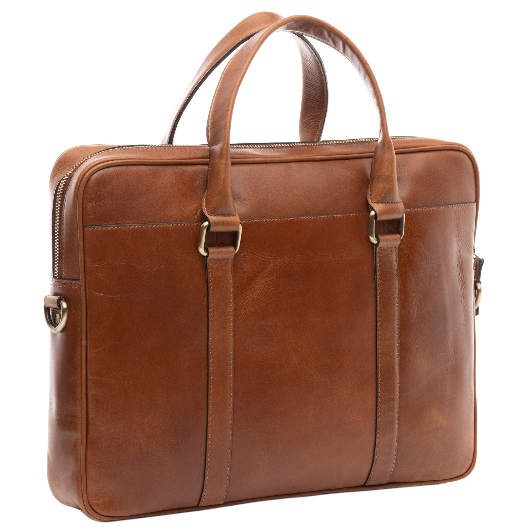 Laptoptasche BRADY Natur-Leder hellbraun