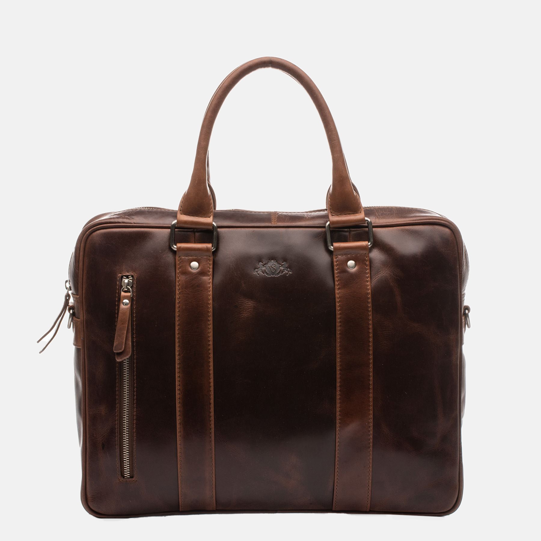 Laptoptasche STOKED Natur-Leder braun