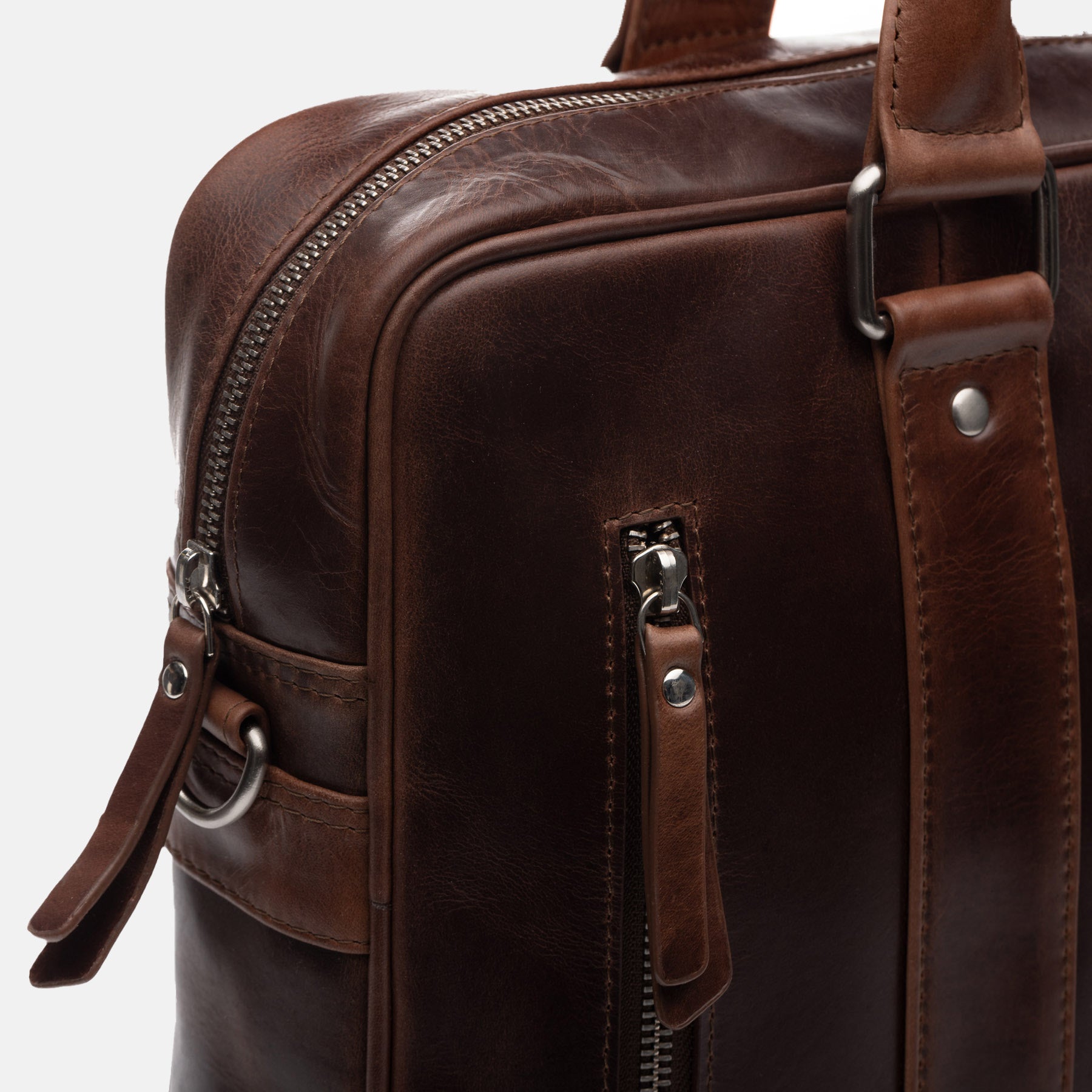Laptoptasche STOKED Natur-Leder braun