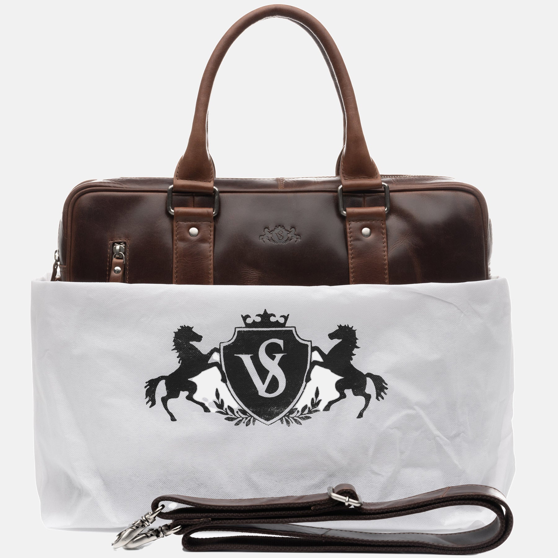 Laptoptasche STOKED Natur-Leder braun