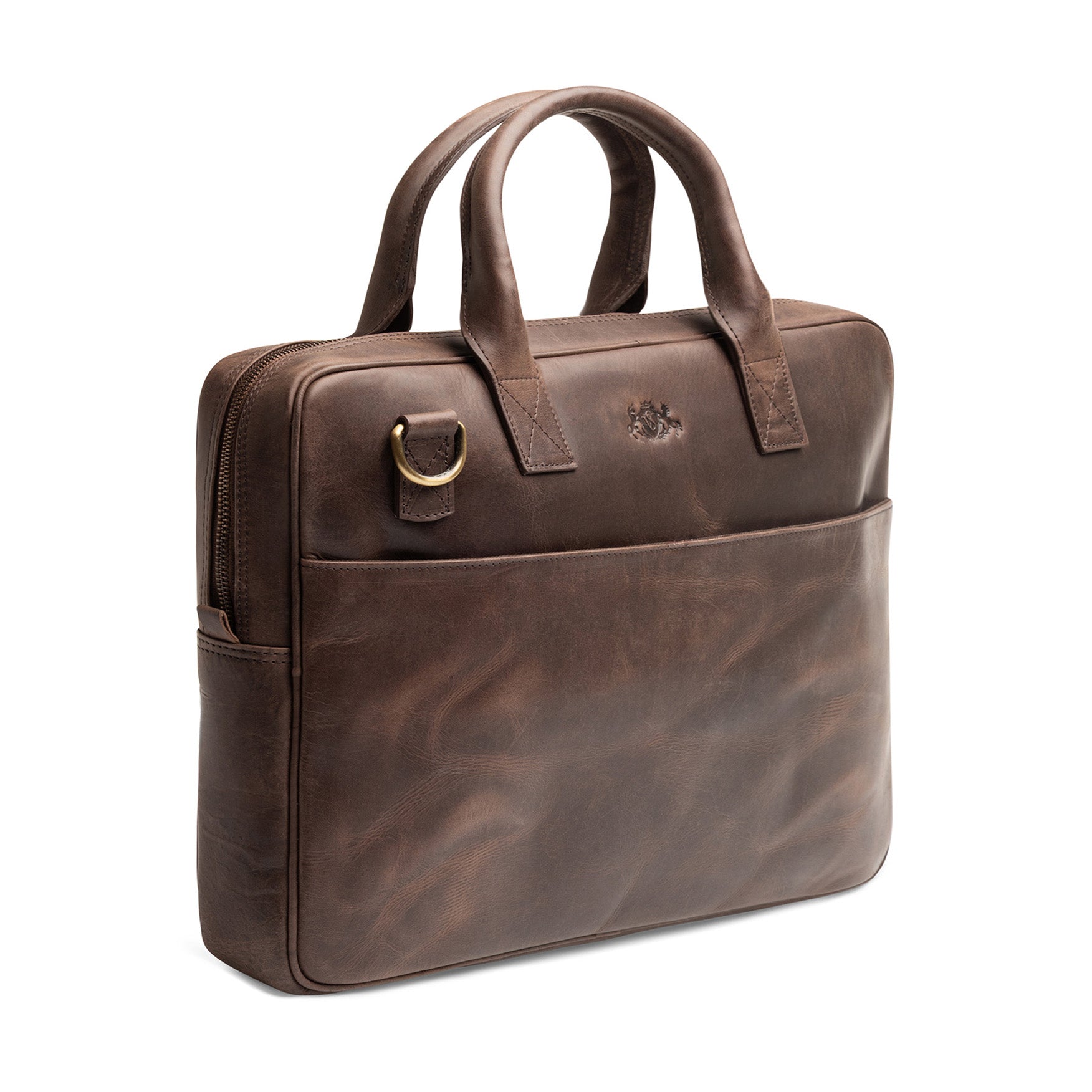 Laptoptasche ADEN Natur-Leder braun