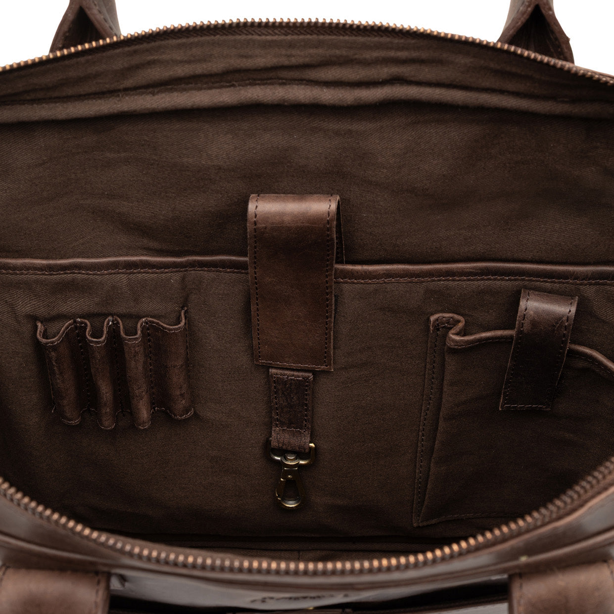 Laptoptasche ADEN Natur-Leder braun