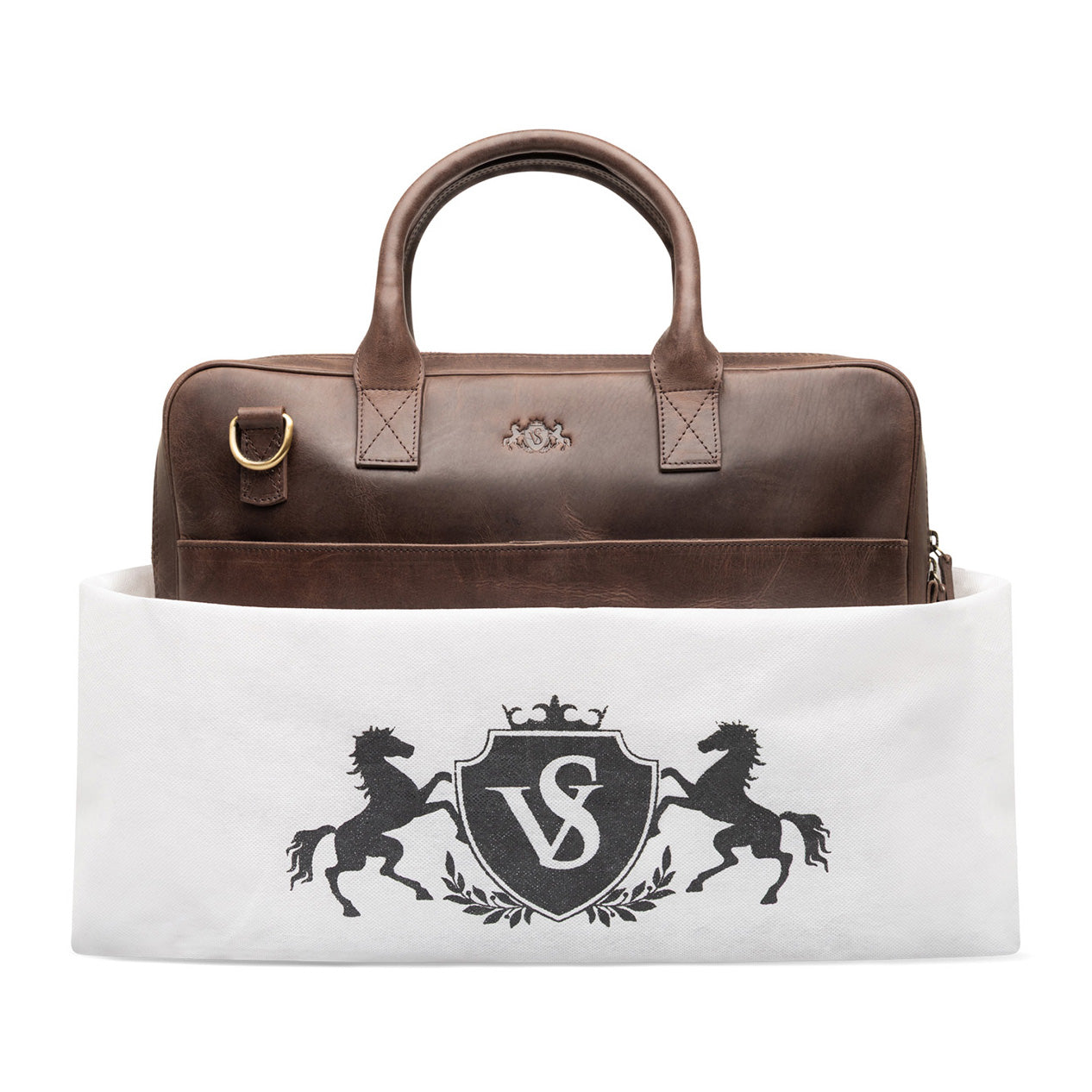 Laptoptasche ADEN Natur-Leder braun