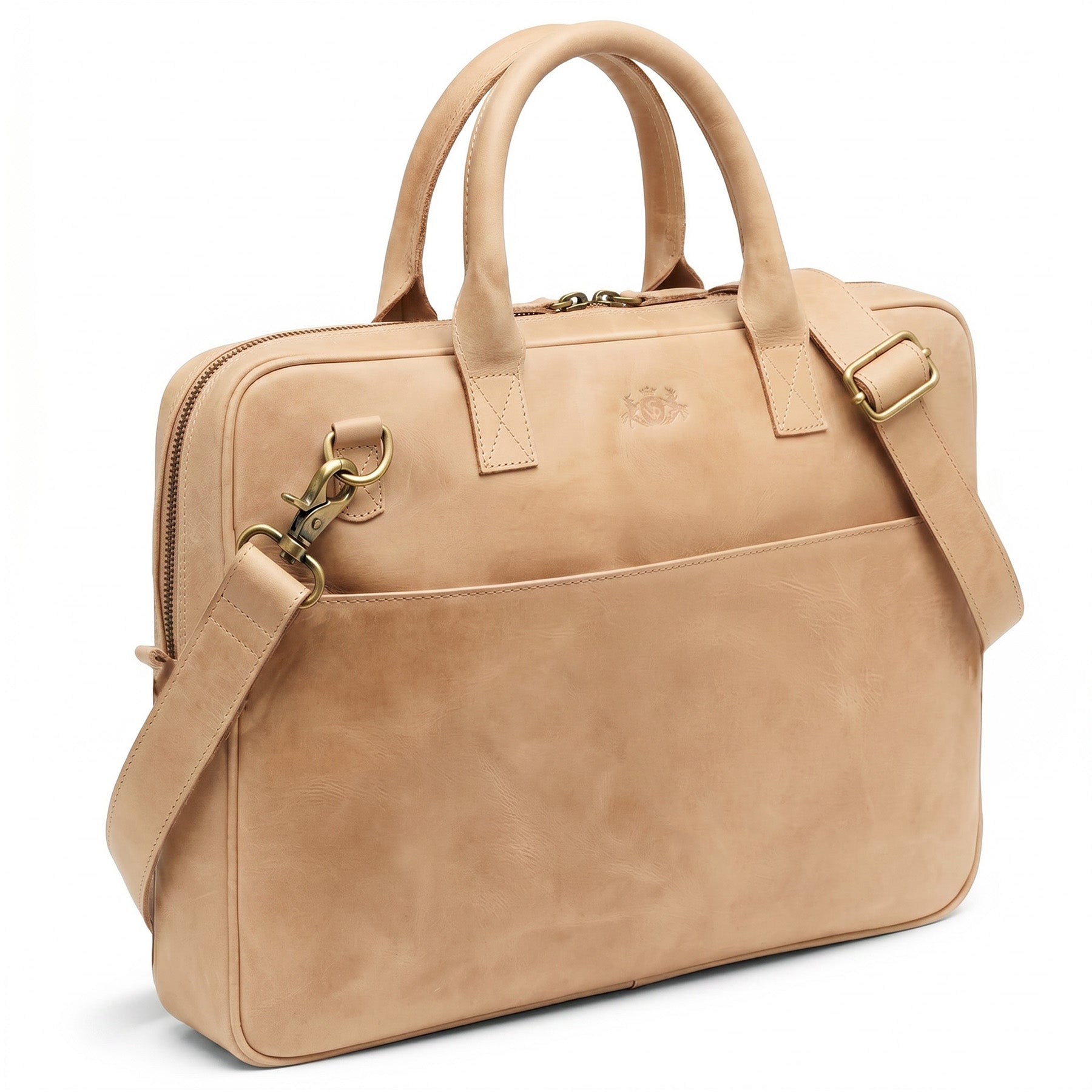 Laptoptasche DIXON Natur-Leder braun
