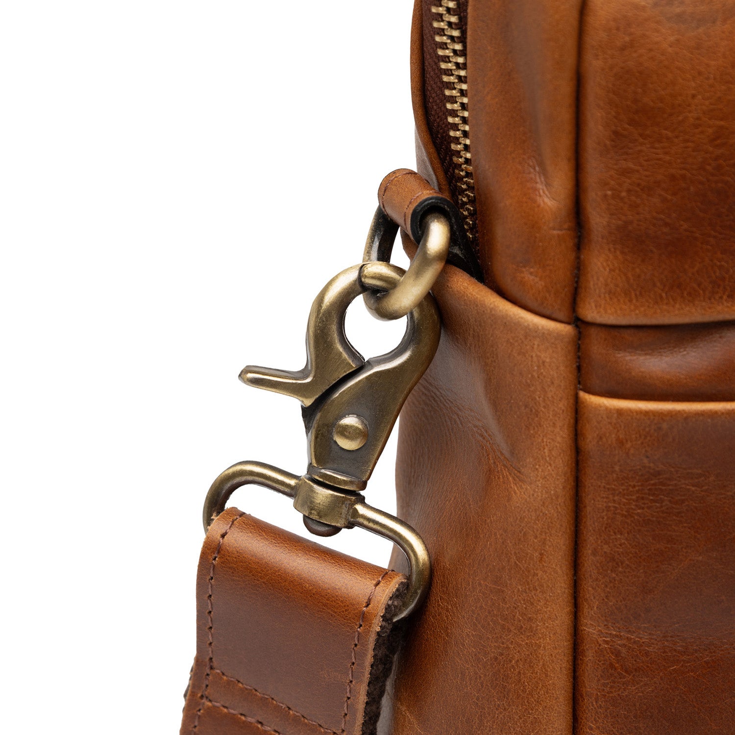 Laptoptasche Carter Natur-Leder hellbraun