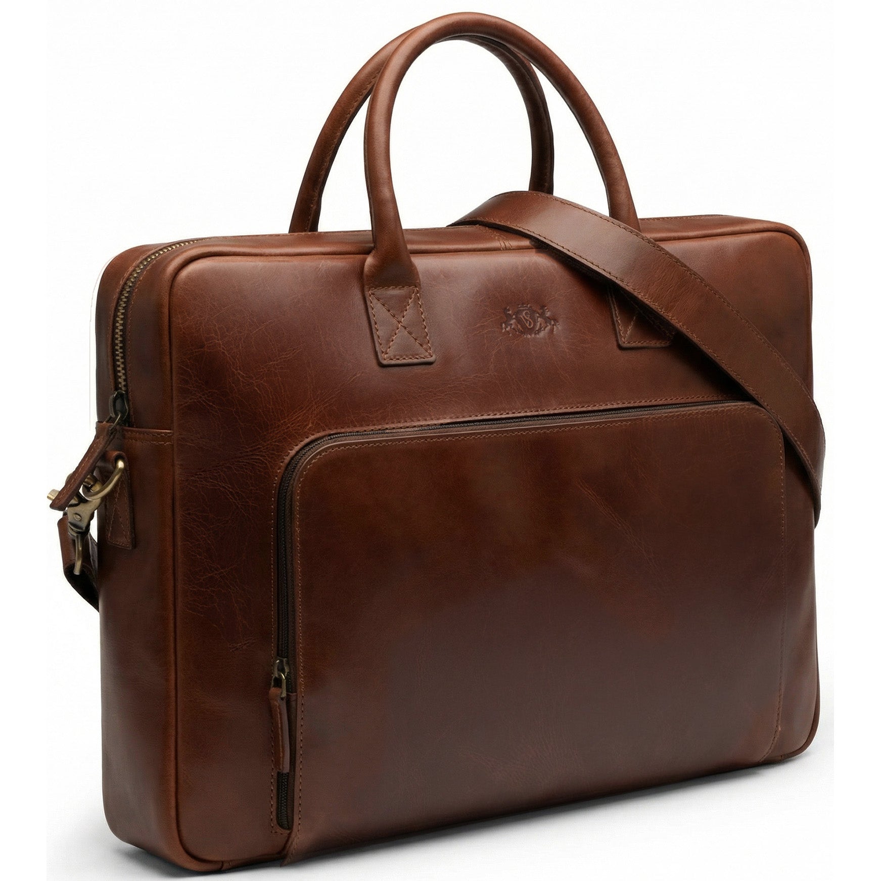 Aktentasche mit Frontfach 17" Harvey braun