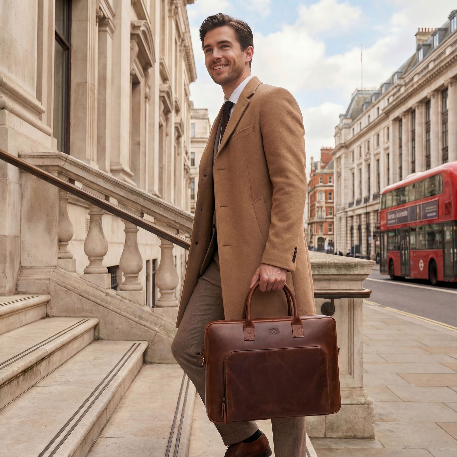 Aktentasche mit Frontfach 15" Harvey braun