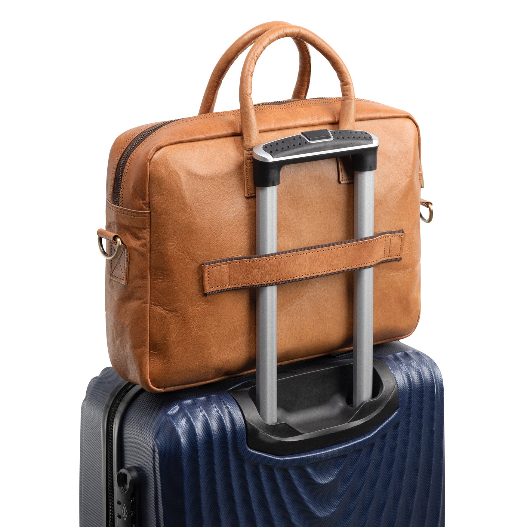Laptoptasche CEDAR Naturleder hellbraun