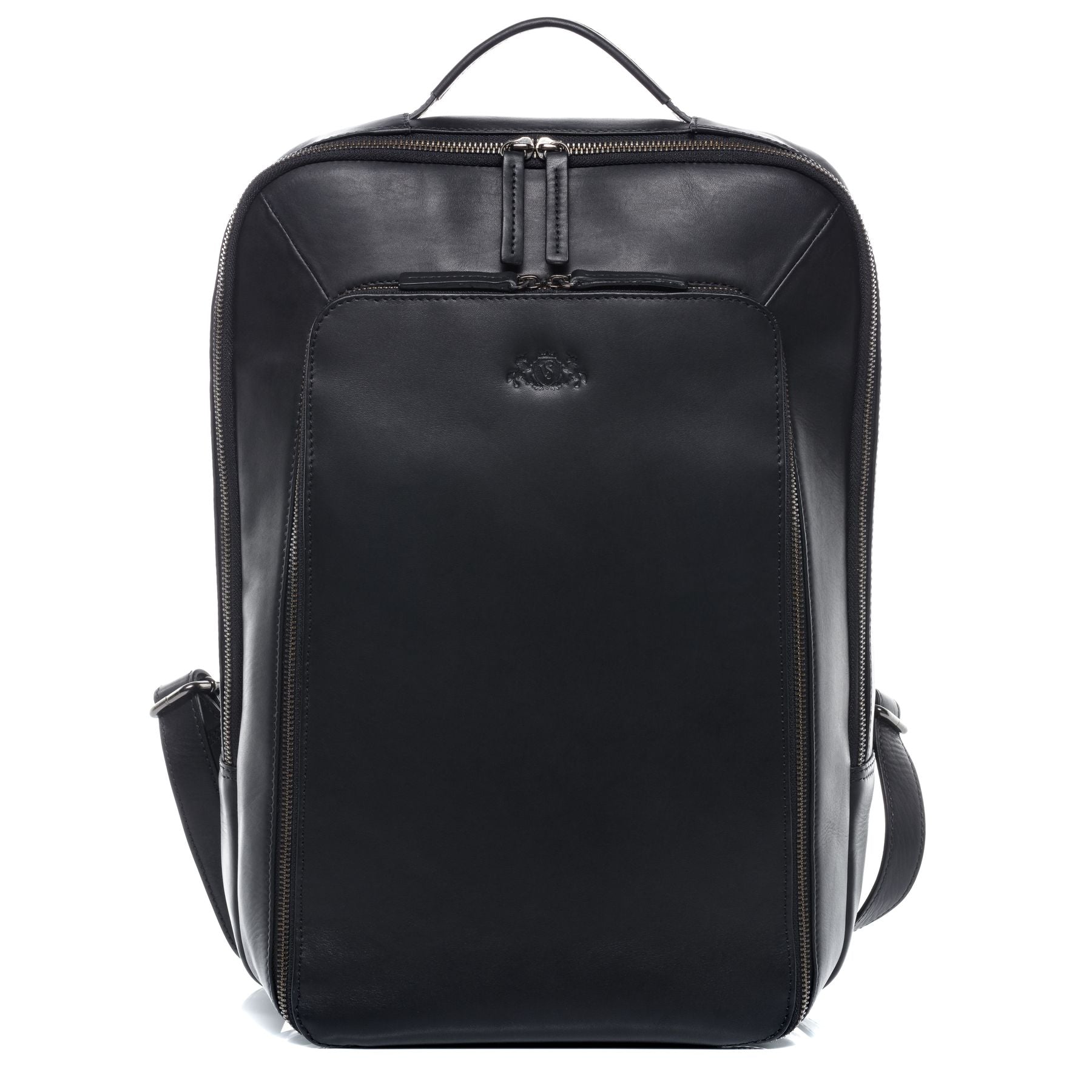 SID & VAIN Rucksack Leder DYLAN schwarz 20531