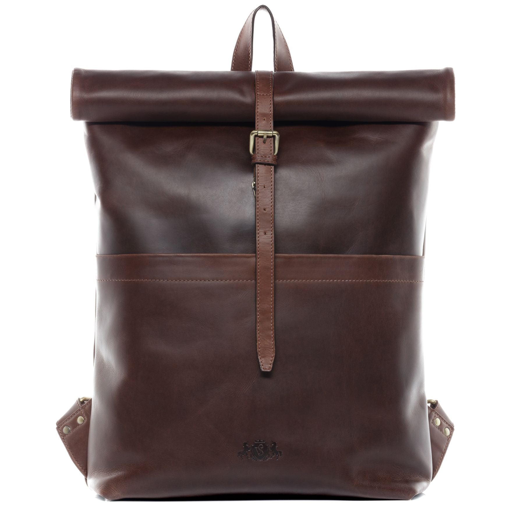SID & VAIN Rucksack Leder XXL CLAY dark-brown 20795