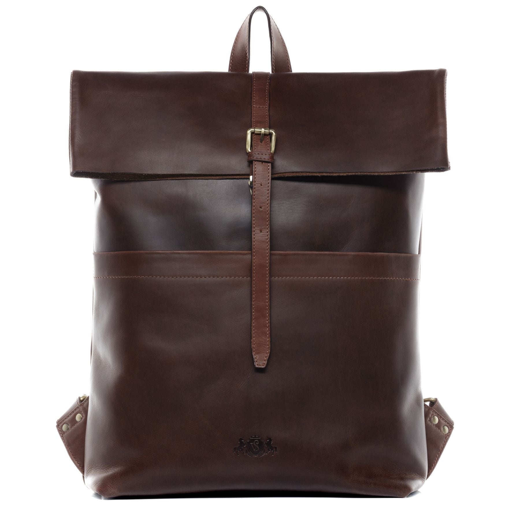 SID & VAIN Rucksack Leder XXL CLAY dark-brown 20796