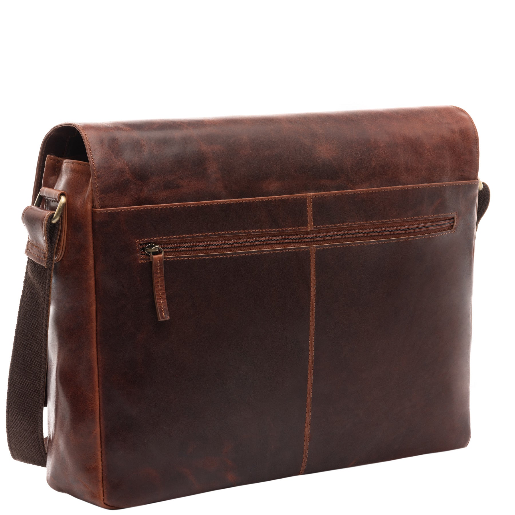Umhängetasche SPENCER Natur-Leder braun
