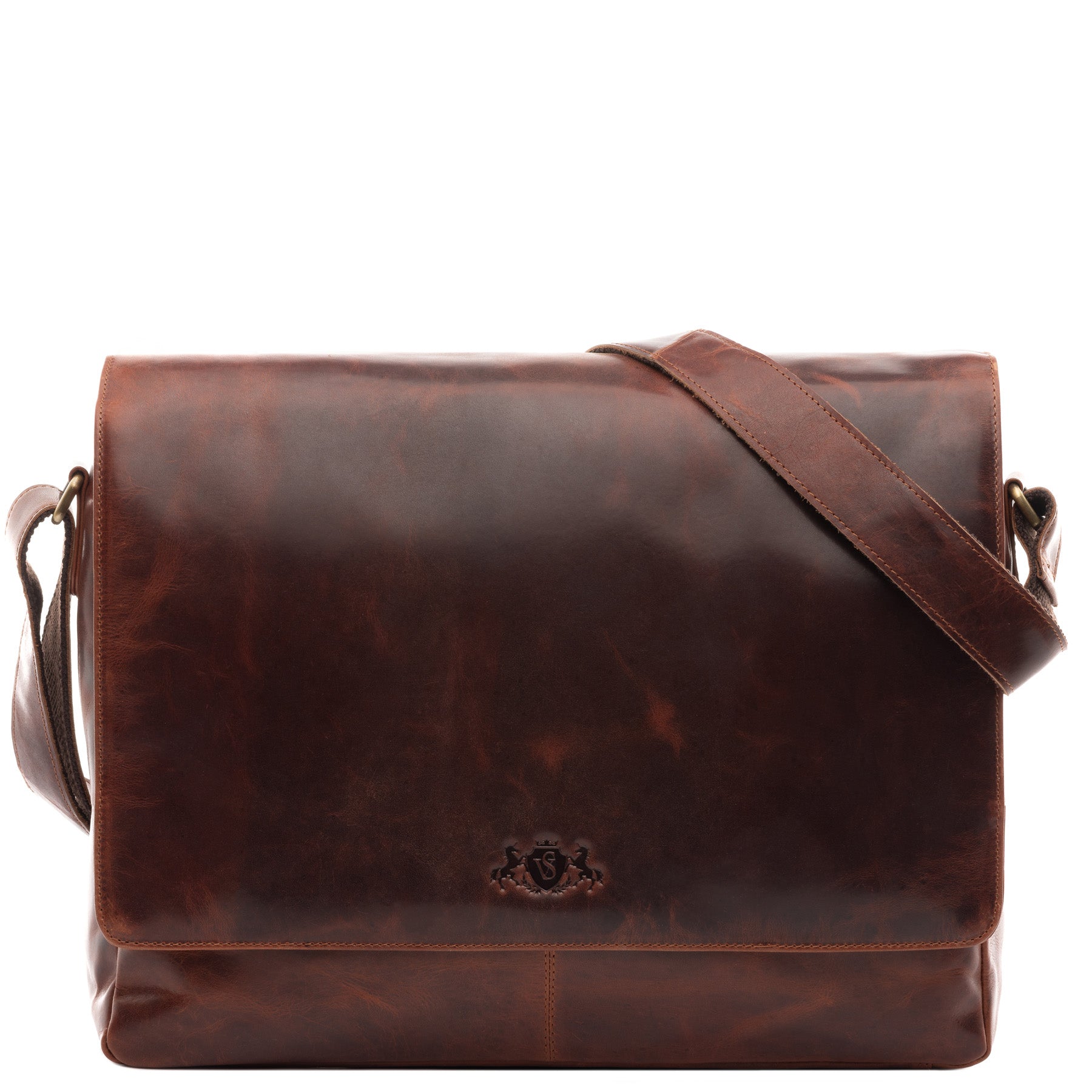 Umhängetasche SPENCER Natur-Leder braun